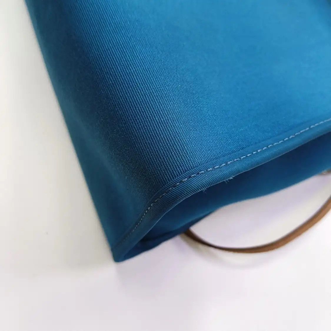 Hermes Hermes Herbag 31 peacock blue canvas shoulder bag handbag crossbody bag silver h Size ONE SIZE - 13 Thumbnail