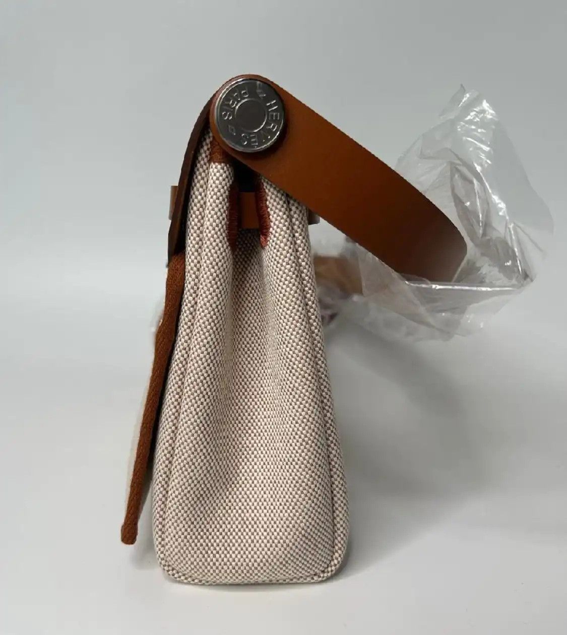 Hermes Hermes Herbag Zip mini beige canvas shoulder bag silver hardware W Size ONE SIZE - 5 Thumbnail