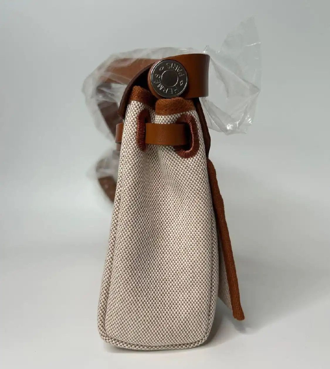 Hermes Hermes Herbag Zip mini beige canvas shoulder bag silver hardware W Size ONE SIZE - 4 Thumbnail