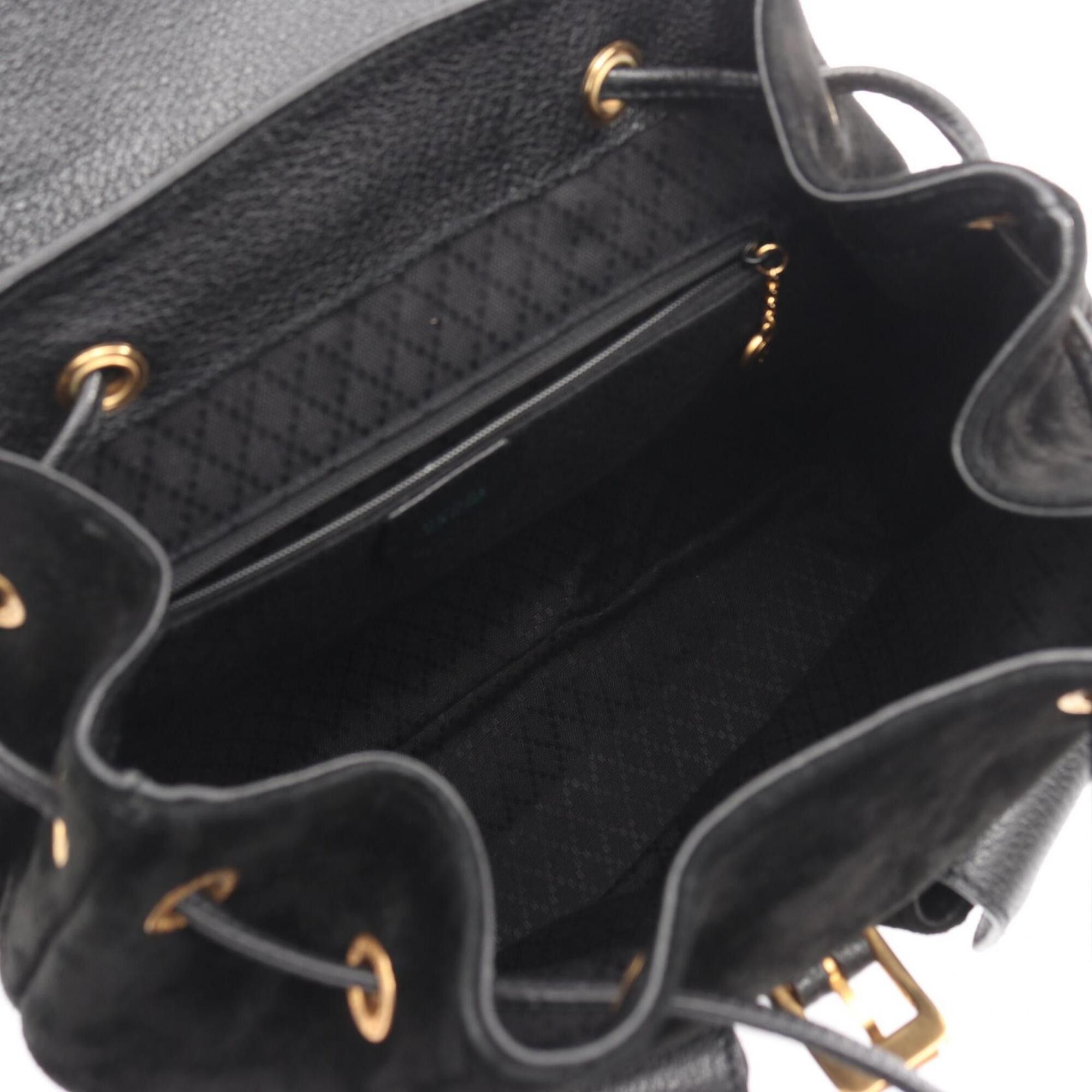 Gucci Gucci Bamboo Backpack/Handbag, Suede Leather, Women's, Black, 003 2058 0016 Size ONE SIZE - 3 Thumbnail