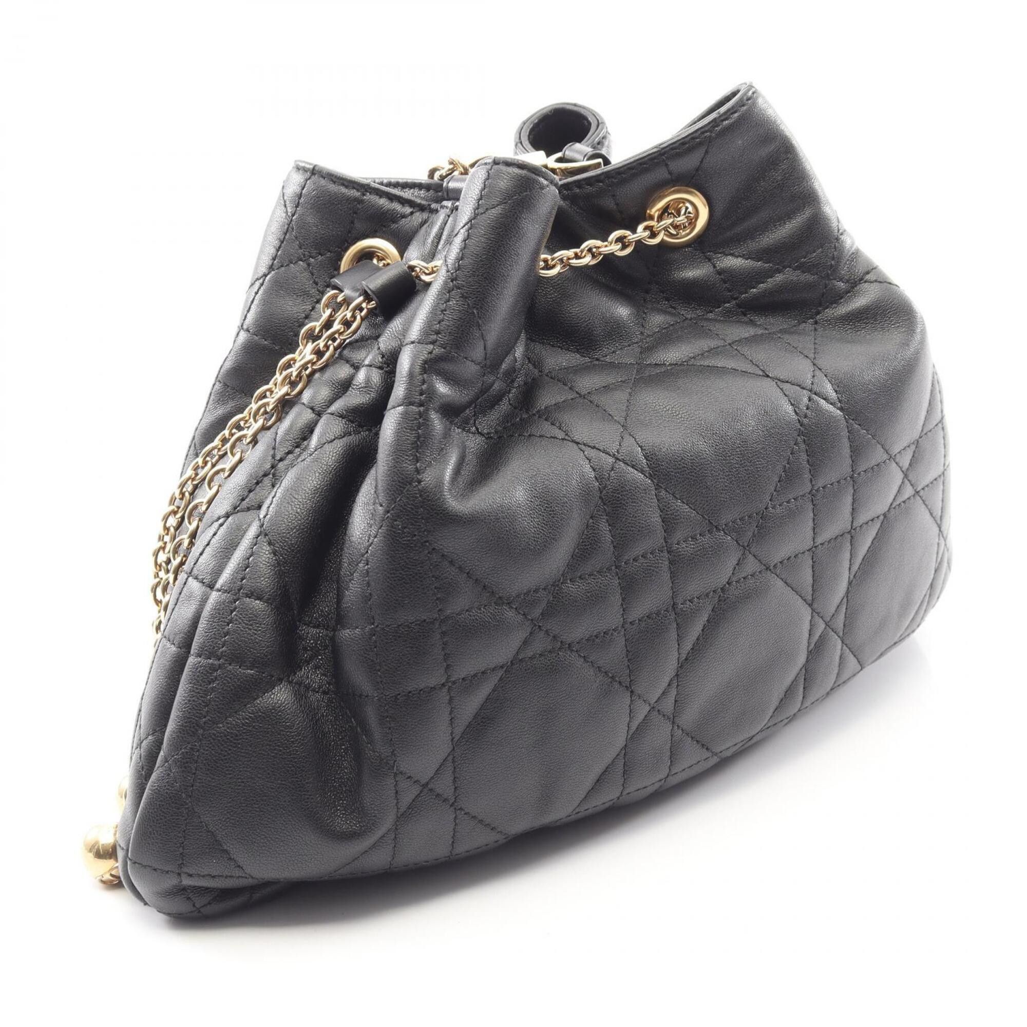Dior Christian Dior Dior Ammi Shoulder Bag/Handbag, Leather, Women's, Black Size ONE SIZE - 2 Thumbnail