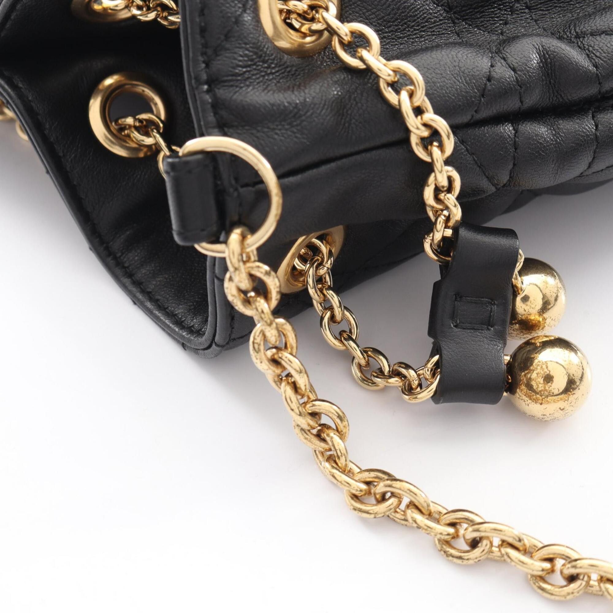 Dior Christian Dior Dior Ammi Shoulder Bag/Handbag, Leather, Women's, Black Size ONE SIZE - 7 Thumbnail