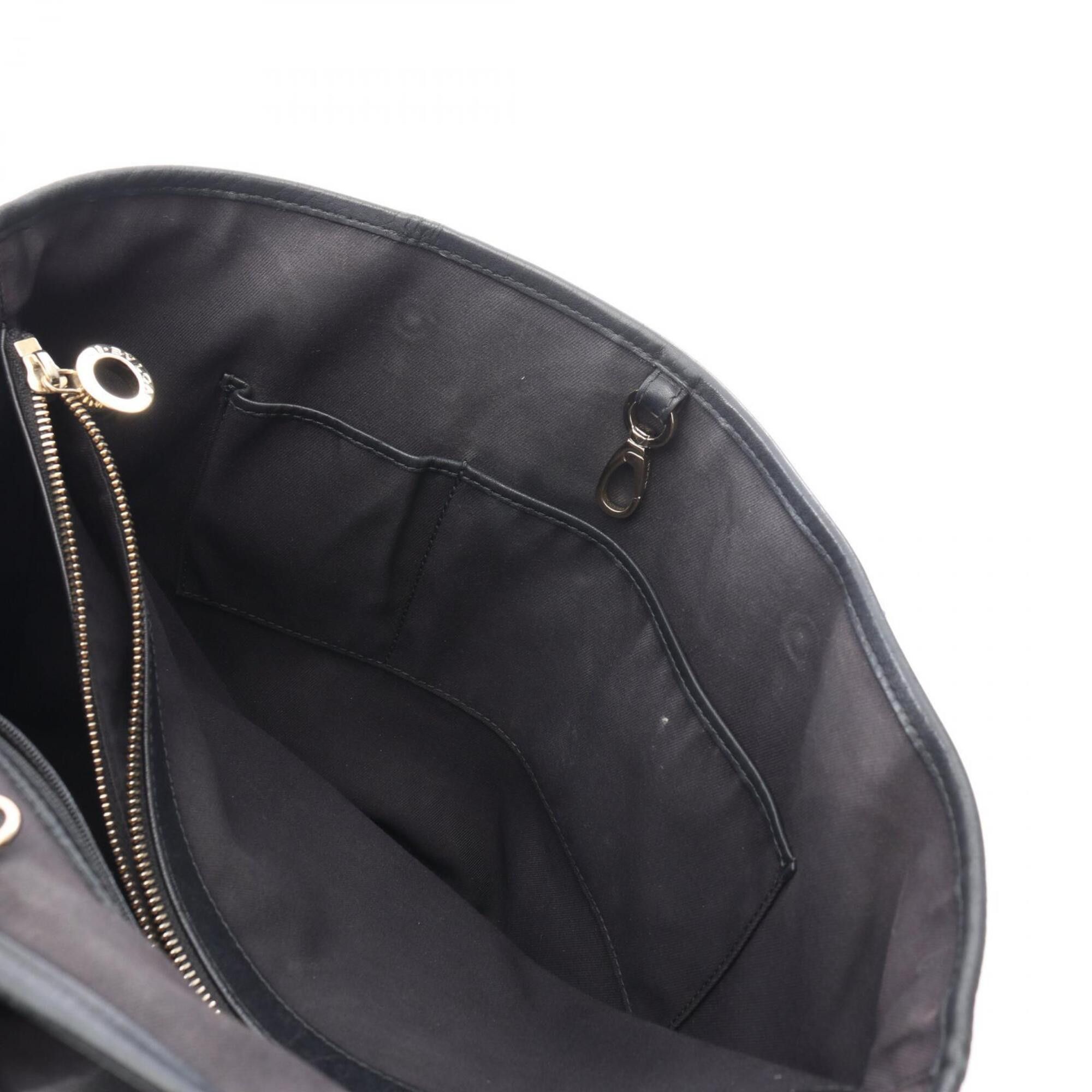Bvlgari Bulgari BVLGARI COLLEZIONE Tote Bag Handbag Leather Women's Black Size ONE SIZE - 5 Thumbnail