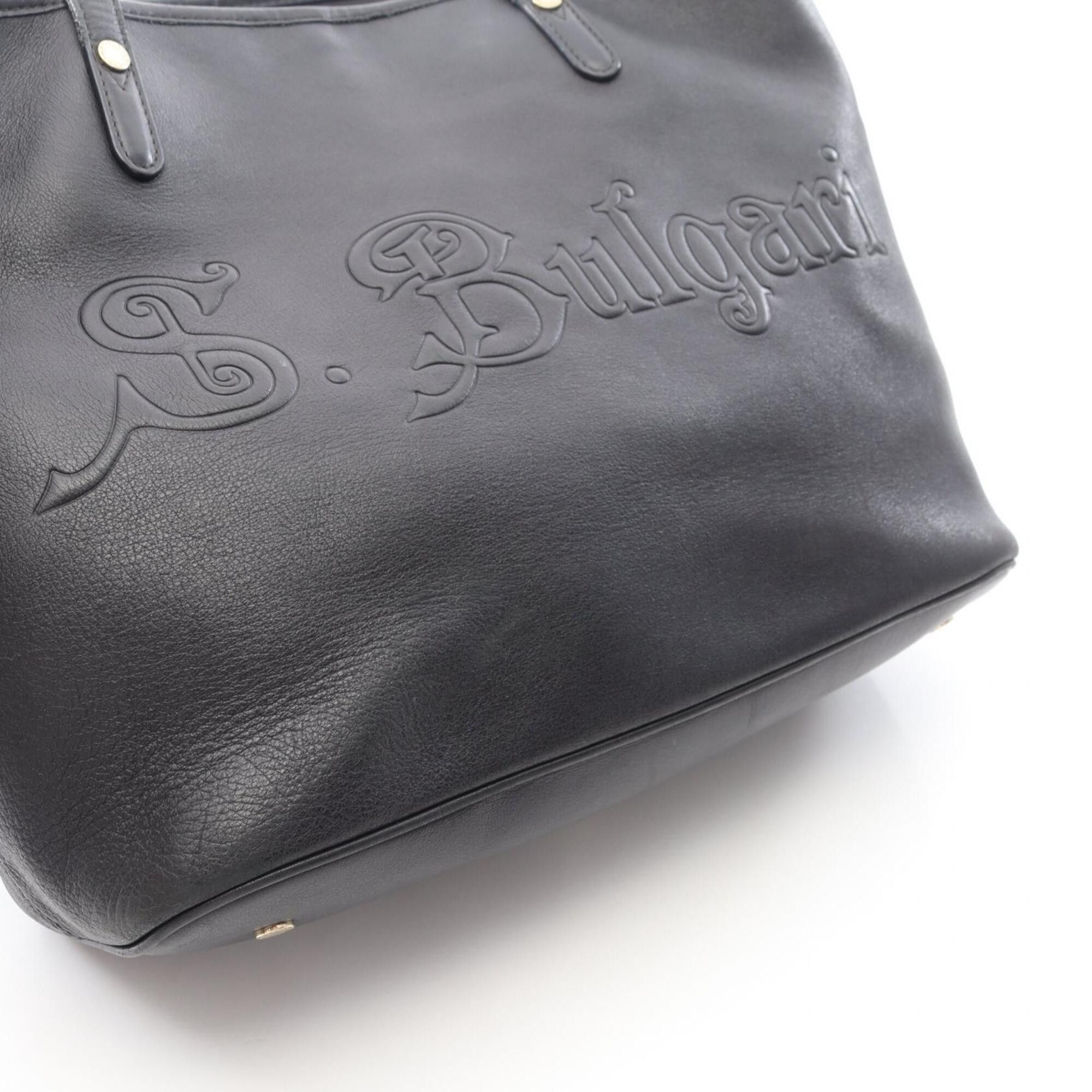 Bvlgari Bulgari BVLGARI COLLEZIONE Tote Bag Handbag Leather Women's Black Size ONE SIZE - 12 Thumbnail