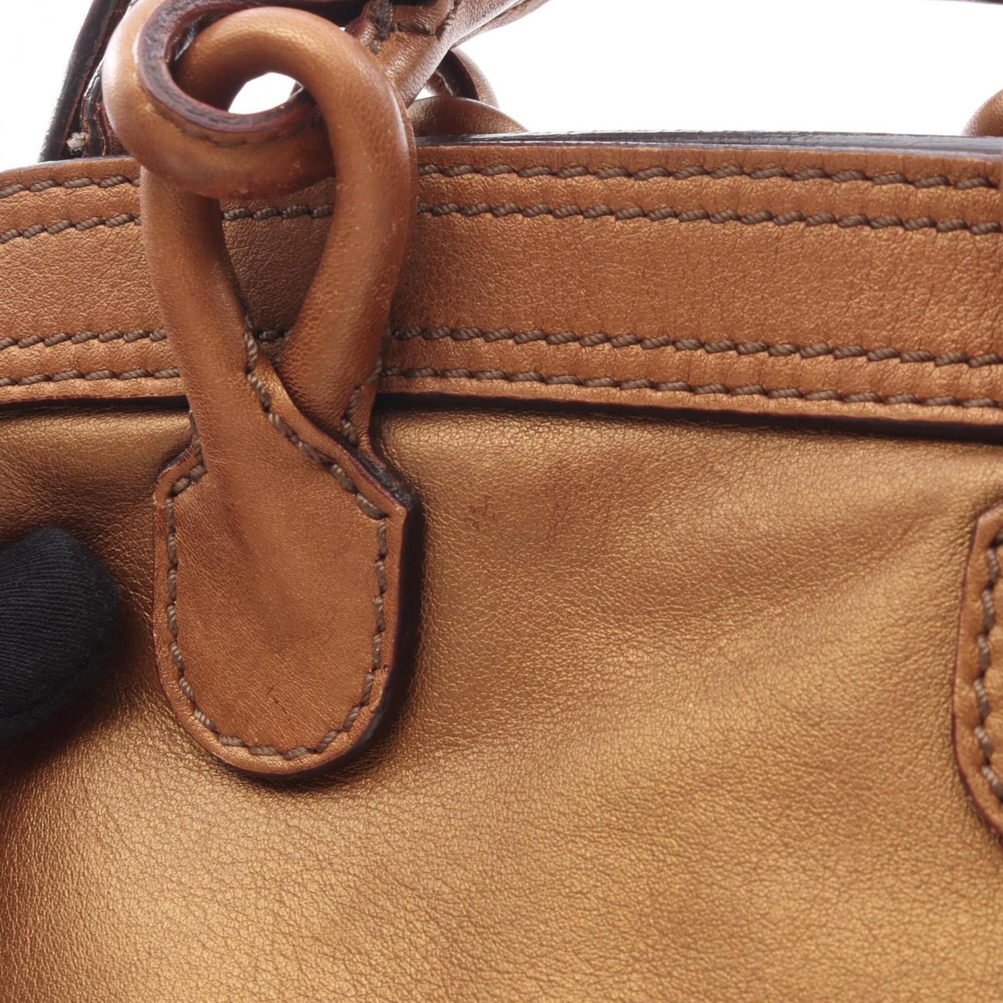 Loewe Loewe Fiesta 2-Way Handbag, Leather, Women's, Brown Size ONE SIZE - 5 Thumbnail