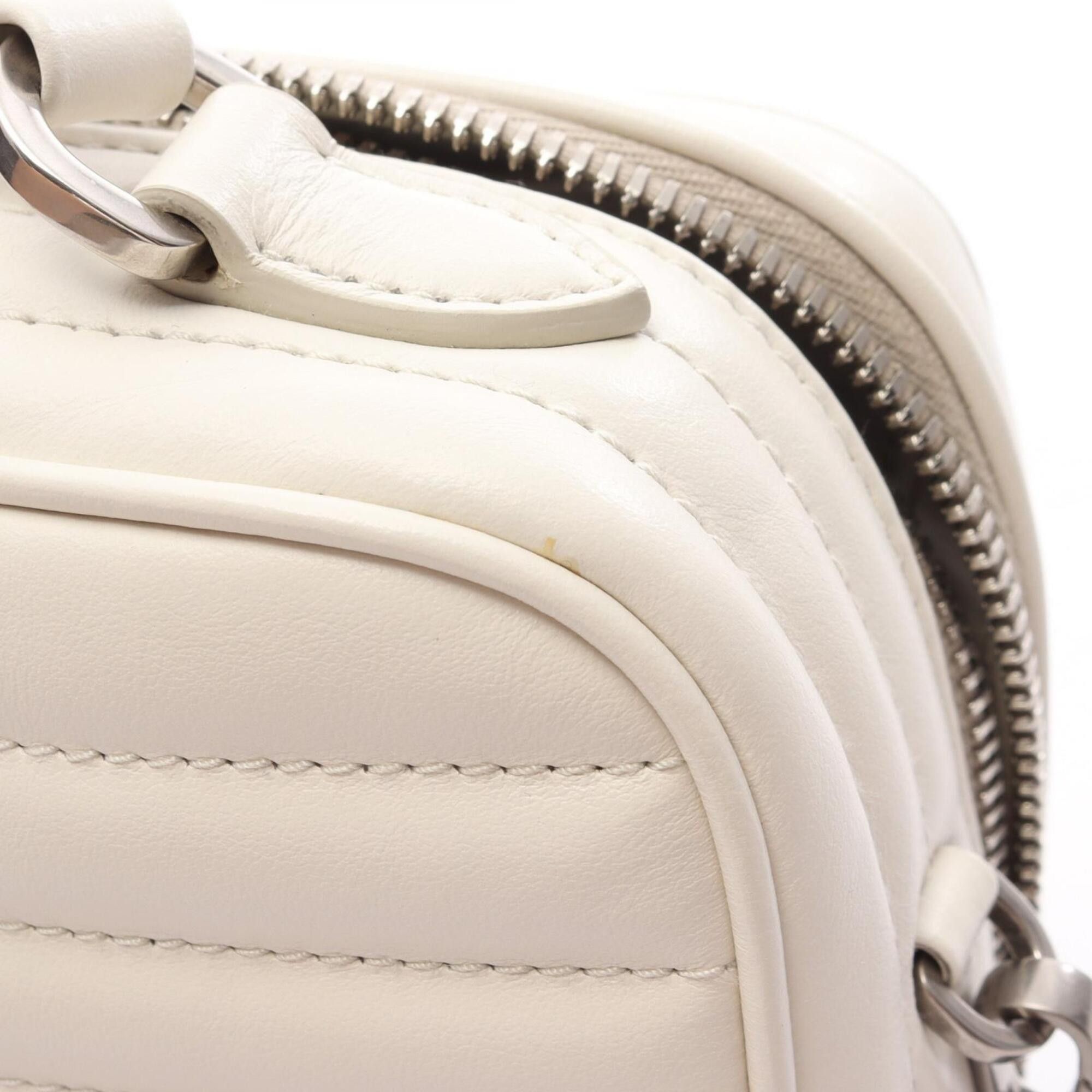 Prada Prada Diagram 2-Way Handbag, Leather, Women's, White Size ONE SIZE - 6 Thumbnail