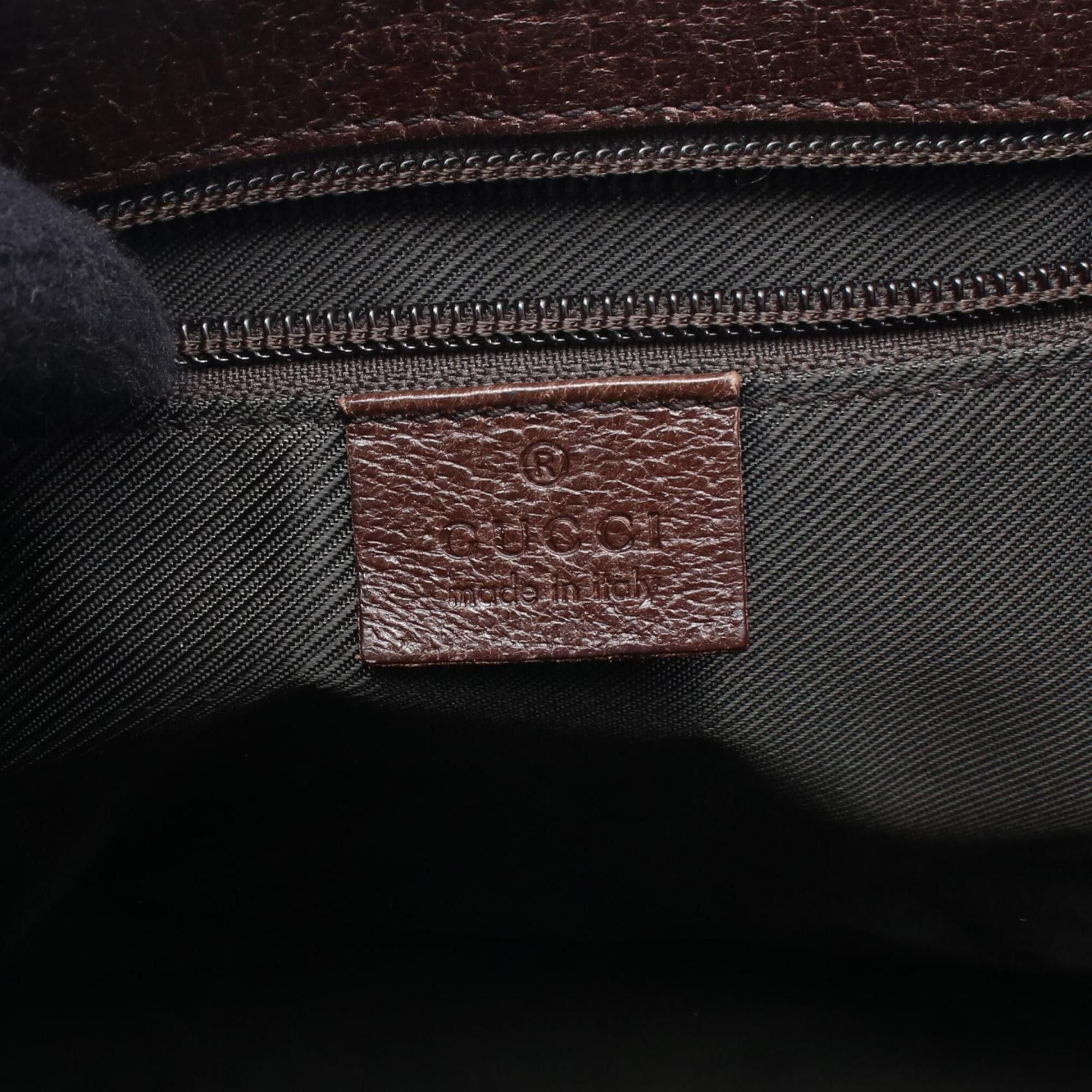 Gucci Gucci GG Canvas Shoulder Bag/Handbag, and Leather, Men's/Women's, Beige/Brown, 110054 Size ONE SIZE - 4 Thumbnail