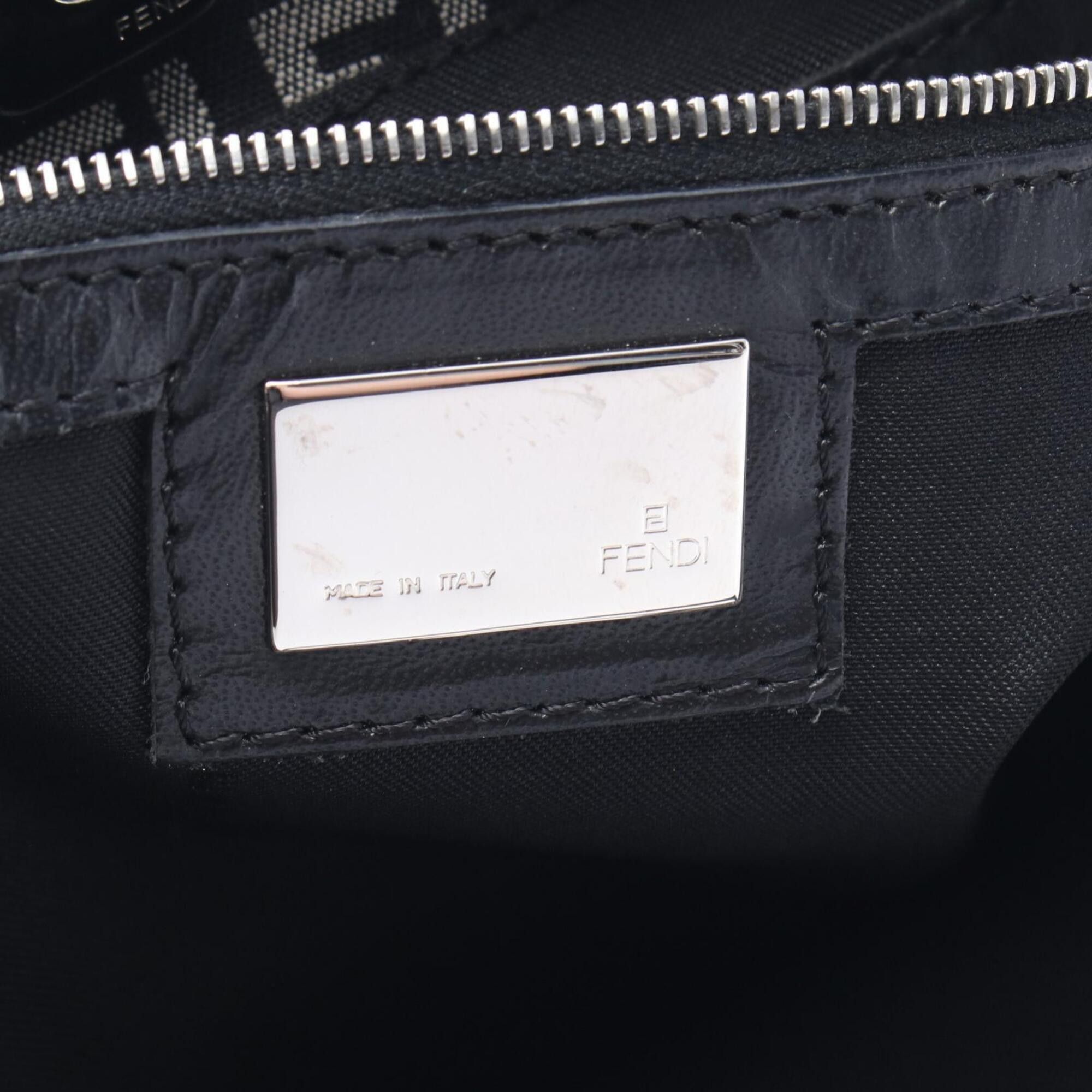 Fendi Fendi Zucca Tote Bag Handbag Canvas Leather Women's Black/Gray Size ONE SIZE - 4 Thumbnail