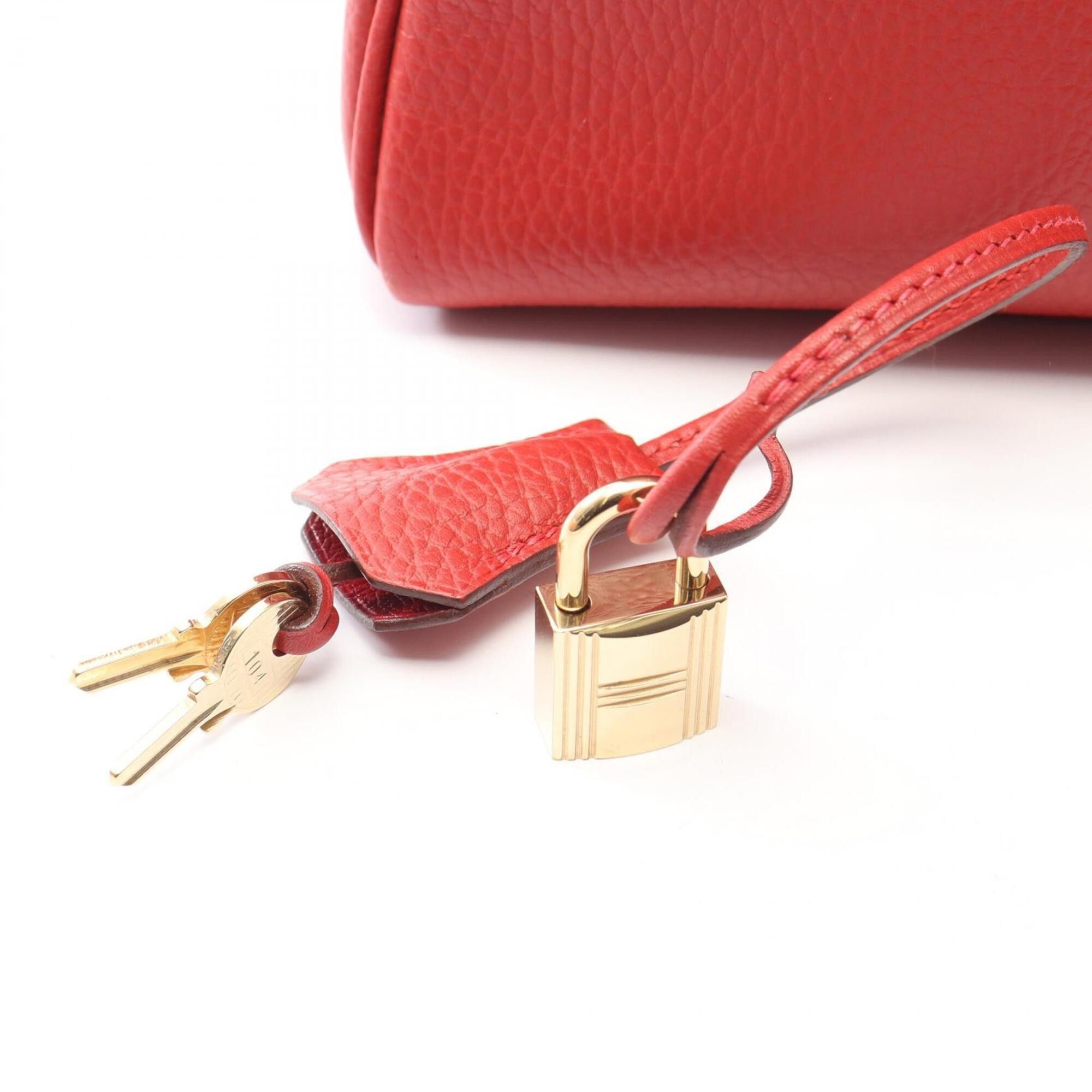 Hermes Hermes Kelly Ad GM Vermilion Backpack/Handbag, Ardennes Leather, Red Tone Size ONE SIZE - 6 Thumbnail