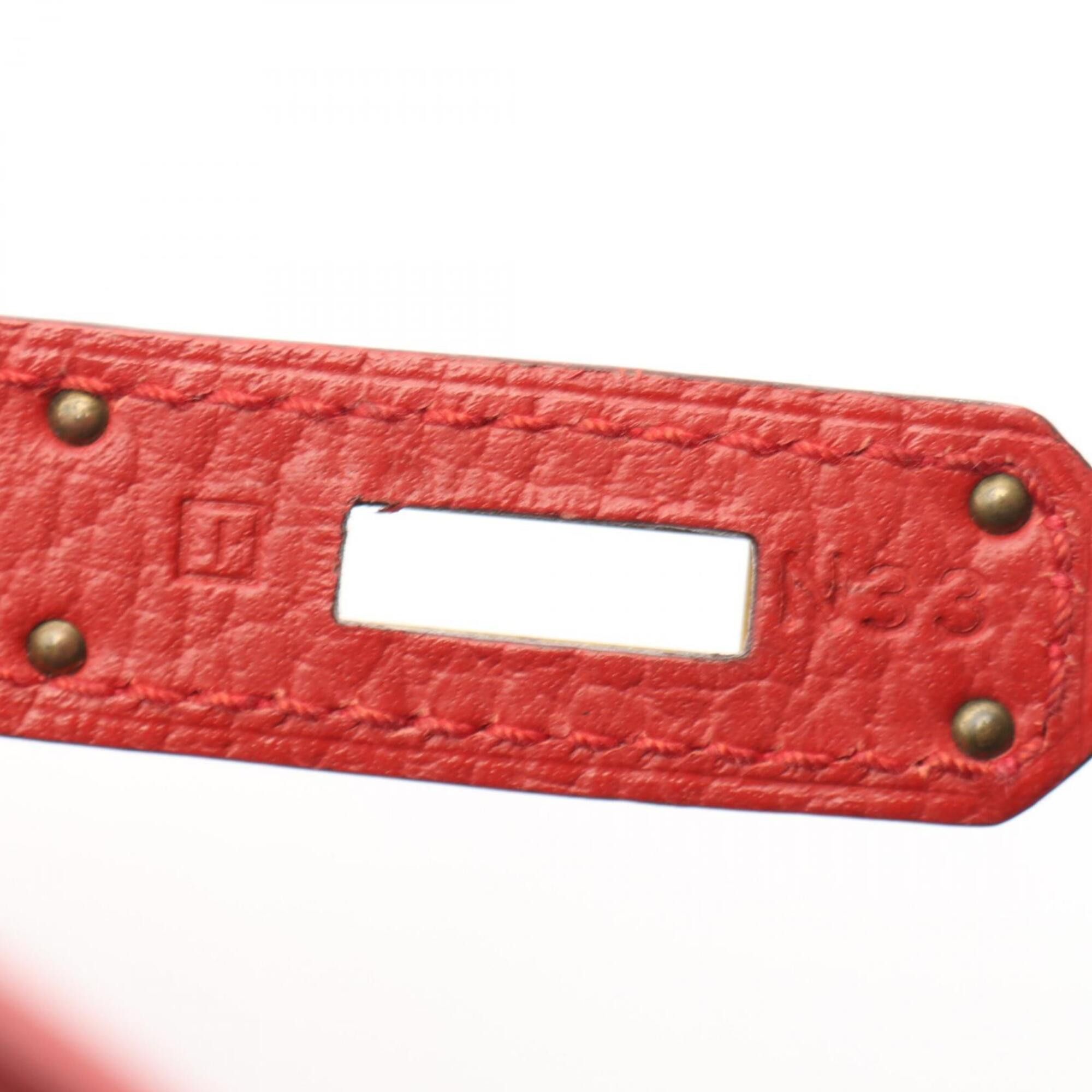Hermes Hermes Kelly Ad GM Vermilion Backpack/Handbag, Ardennes Leather, Red Tone Size ONE SIZE - 5 Thumbnail