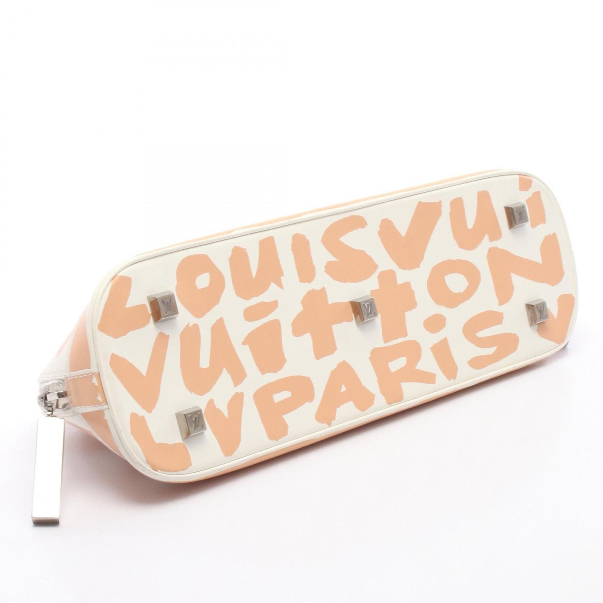 Louis Vuitton Louis Vuitton Alma Horizontal Monogram Graffiti Handbag, Leather, Women's, White/Beige, M92176 Size ONE SIZE - 11 Thumbnail