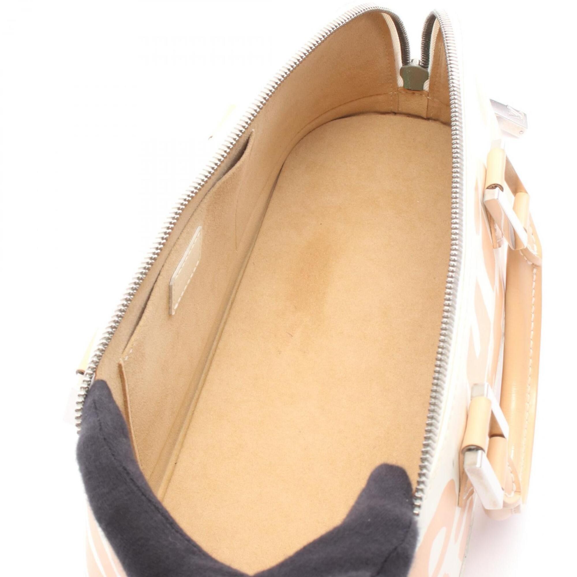 Louis Vuitton Louis Vuitton Alma Horizontal Monogram Graffiti Handbag, Leather, Women's, White/Beige, M92176 Size ONE SIZE - 3 Thumbnail