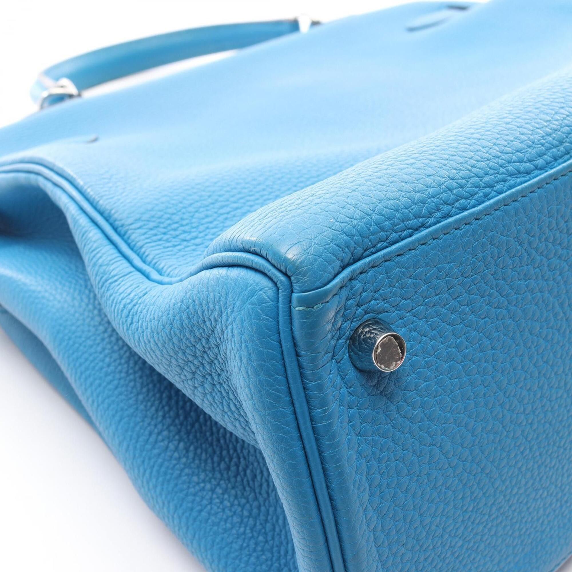 Hermes Hermes Kelly 35 Blue Zanzibar, 2-way handbag, Togo leather, women's, blue. Size ONE SIZE - 10 Thumbnail