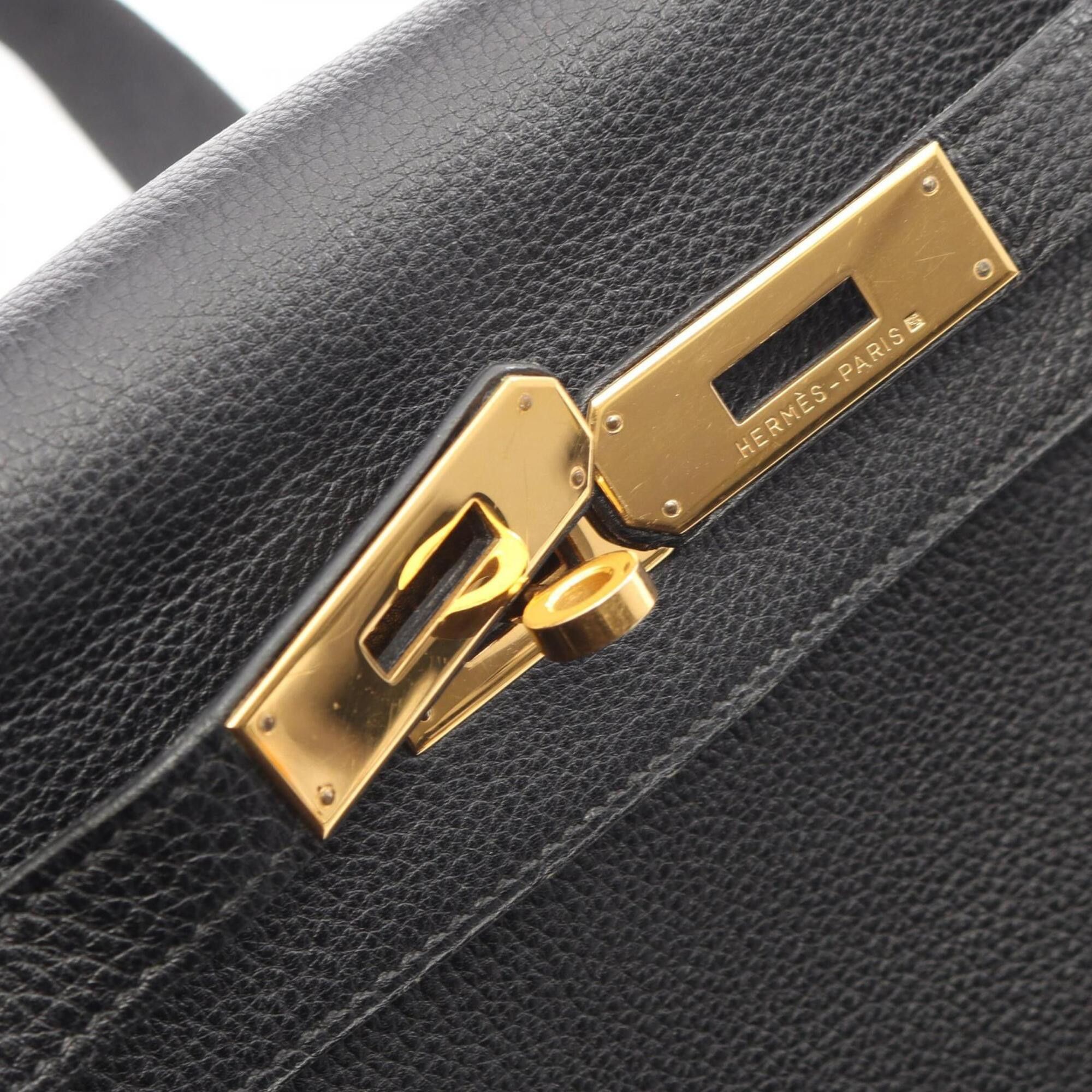Hermes Hermes Kelly Ad GM Backpack/Handbag, Togo Leather, Black, Women's. Size ONE SIZE - 10 Thumbnail