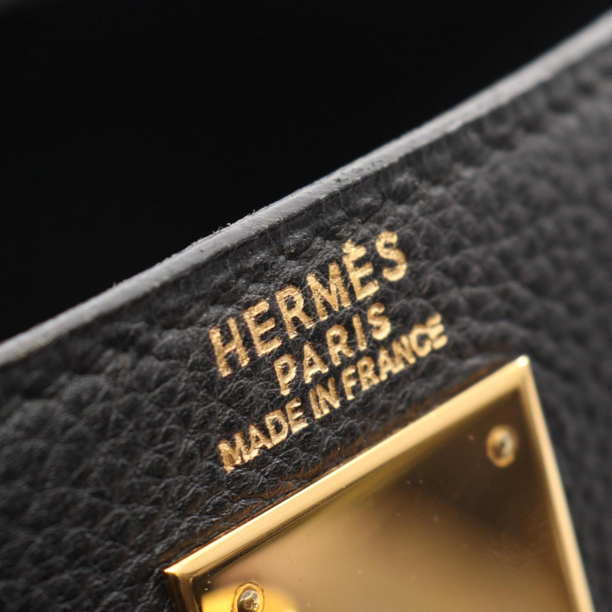Hermes Hermes Kelly Ad GM Backpack/Handbag, Togo Leather, Black, Women's. Size ONE SIZE - 4 Thumbnail