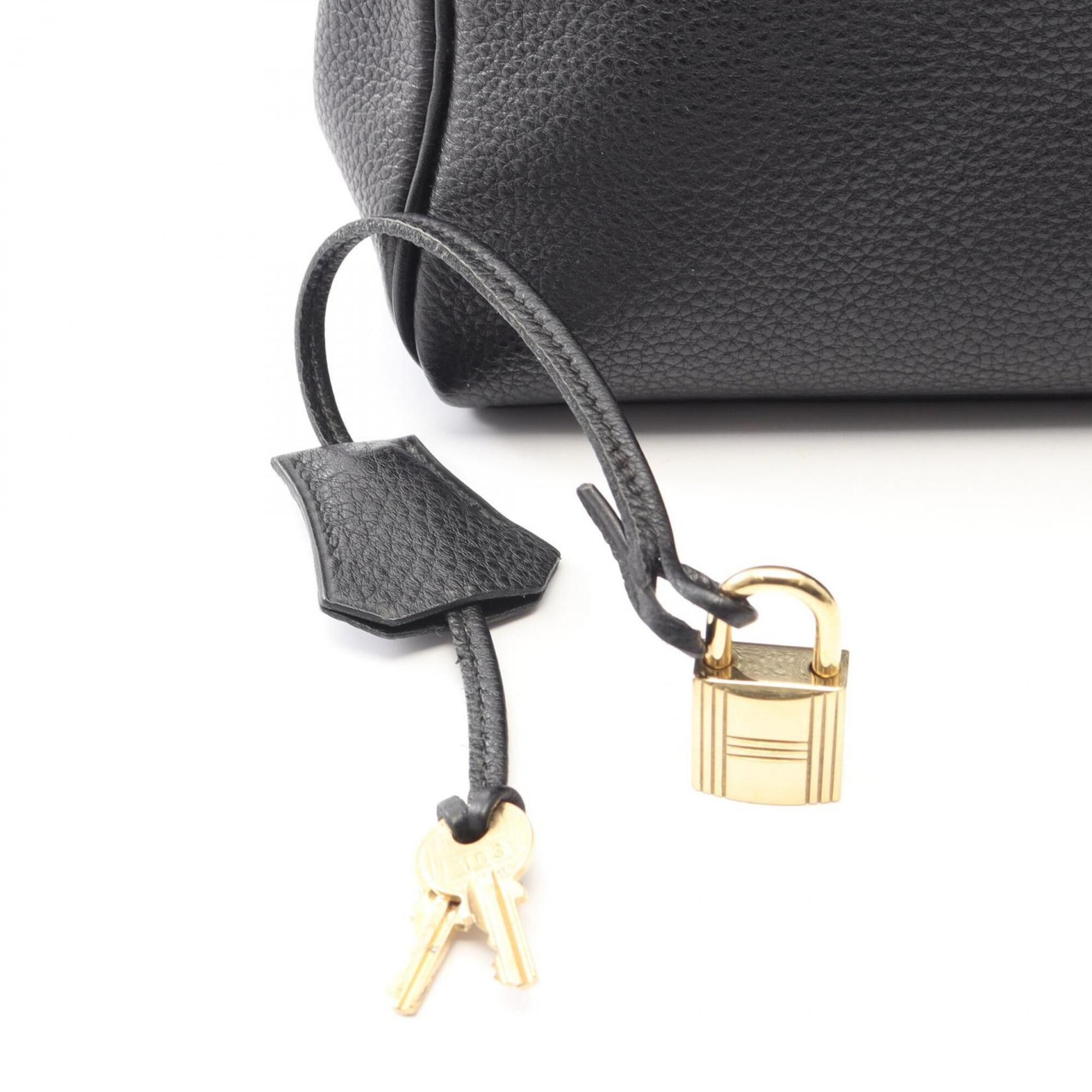 Hermes Hermes Kelly Ad GM Backpack/Handbag, Togo Leather, Black, Women's. Size ONE SIZE - 6 Thumbnail