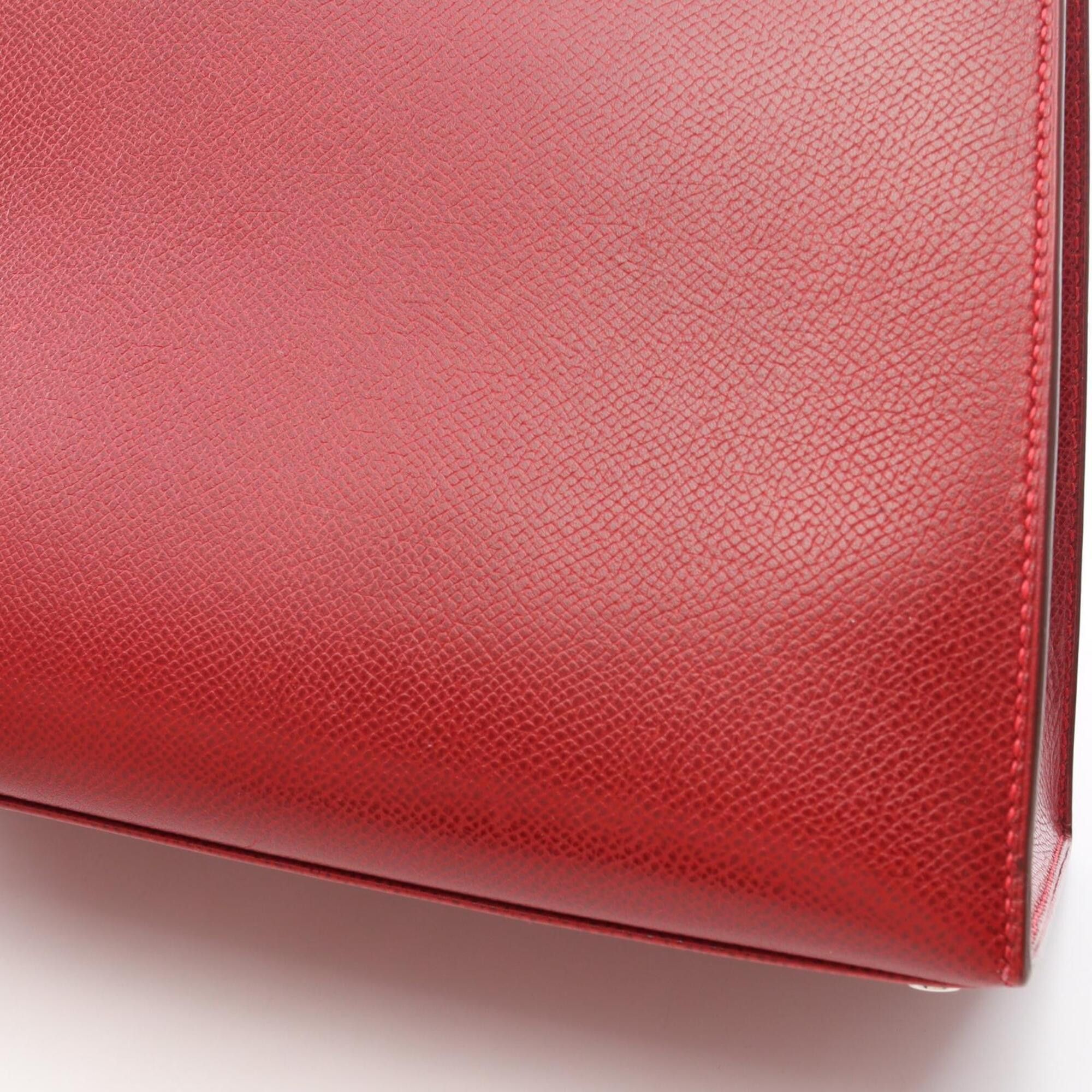 Hermes Hermes Kelly 28 Rouge Vif 2-Way Handbag, Veau Epsom Leather, Women's, Red Size ONE SIZE - 10 Thumbnail