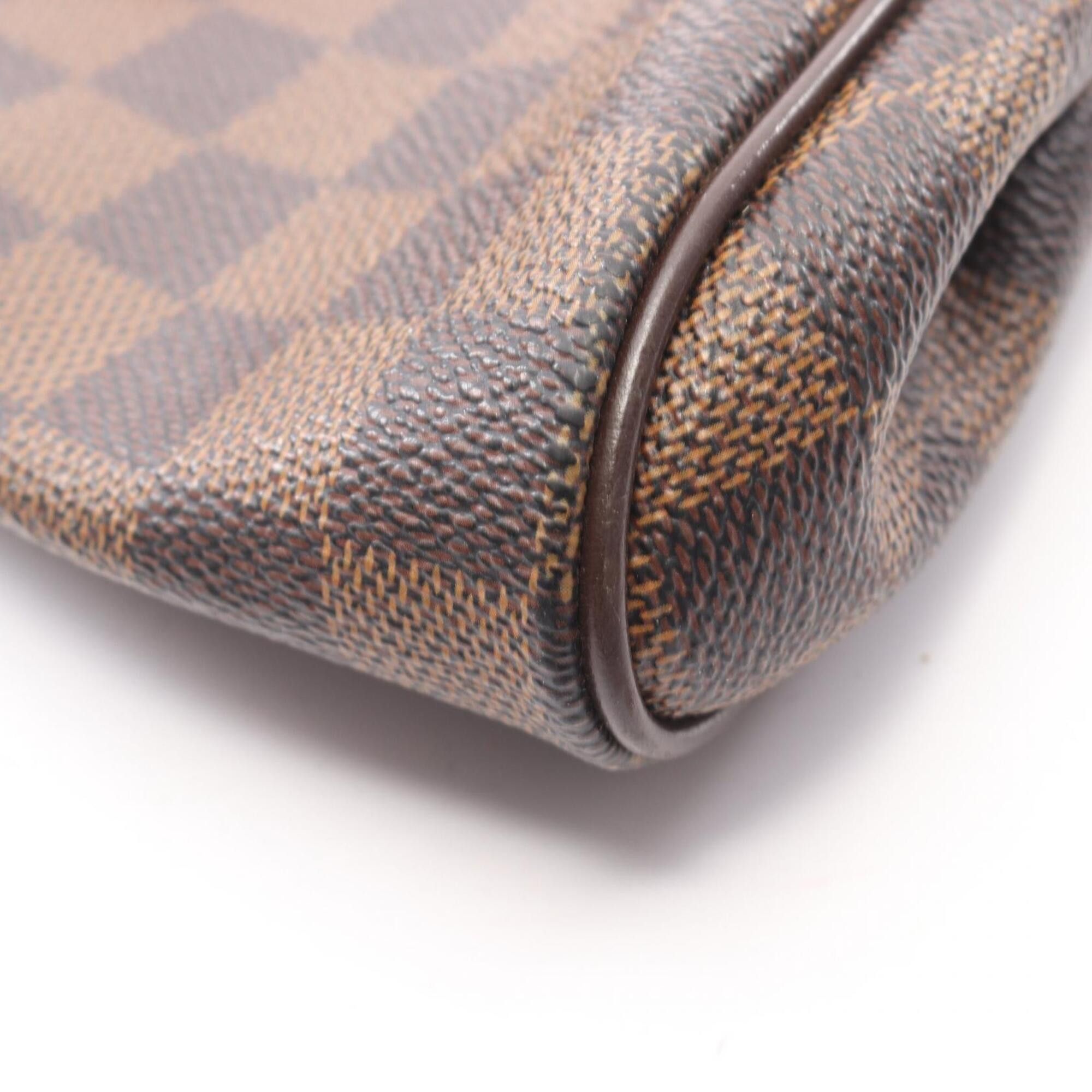 Louis Vuitton Louis Vuitton Eva Damier Ebene 2-Way Handbag, Coated Canvas Leather, Women's, Brown, N55213 Size ONE SIZE - 7 Thumbnail
