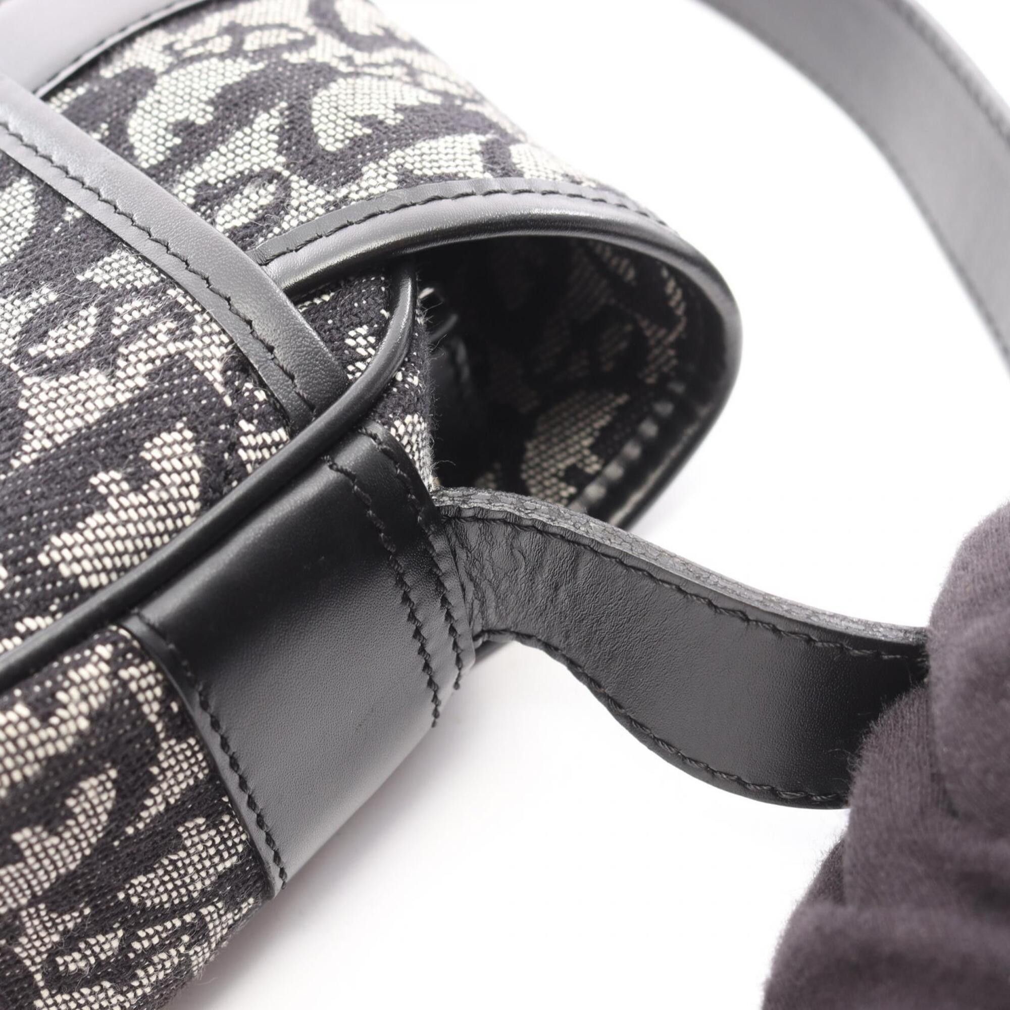 Dior Christian Dior Dior Trotter Messenger Bag, Shoulder Handbag, Canvas, Leather, Women's, Navy/Black Size ONE SIZE - 10 Thumbnail