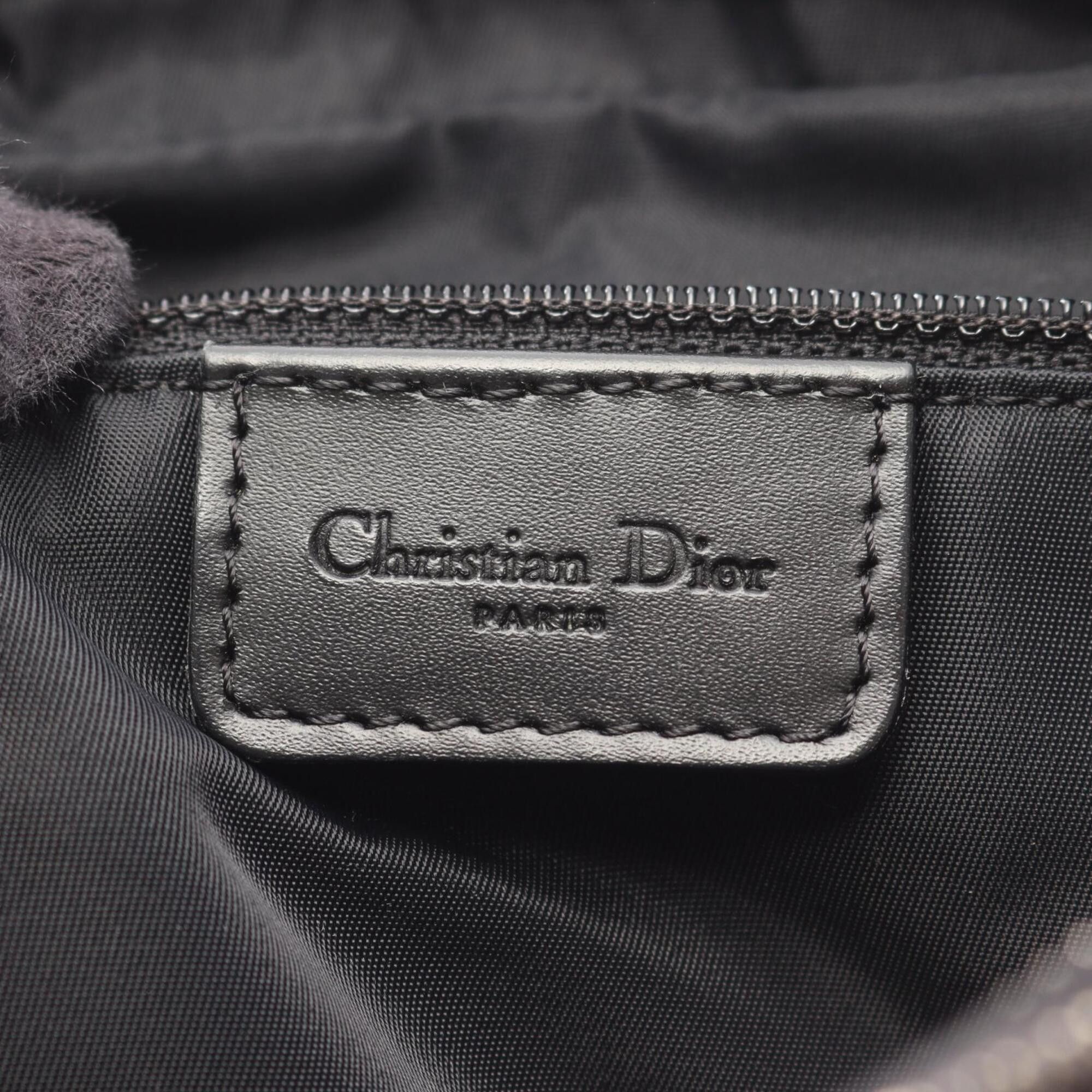 Dior Christian Dior Dior Trotter Messenger Bag, Shoulder Handbag, Canvas, Leather, Women's, Navy/Black Size ONE SIZE - 4 Thumbnail