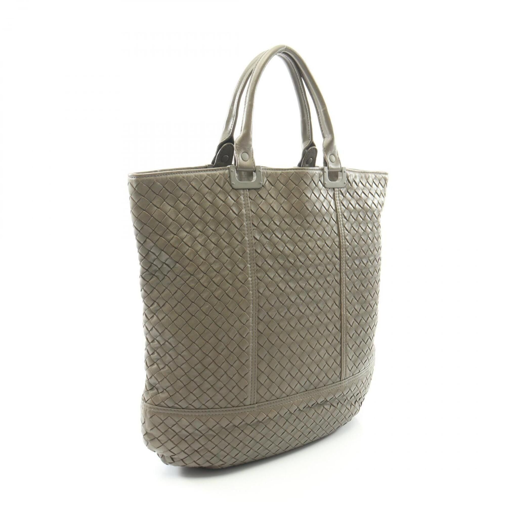 Bottega Veneta Bottega Veneta Intrecciato Tote Bag Handbag Leather Women's Gray Size ONE SIZE - 2 Thumbnail