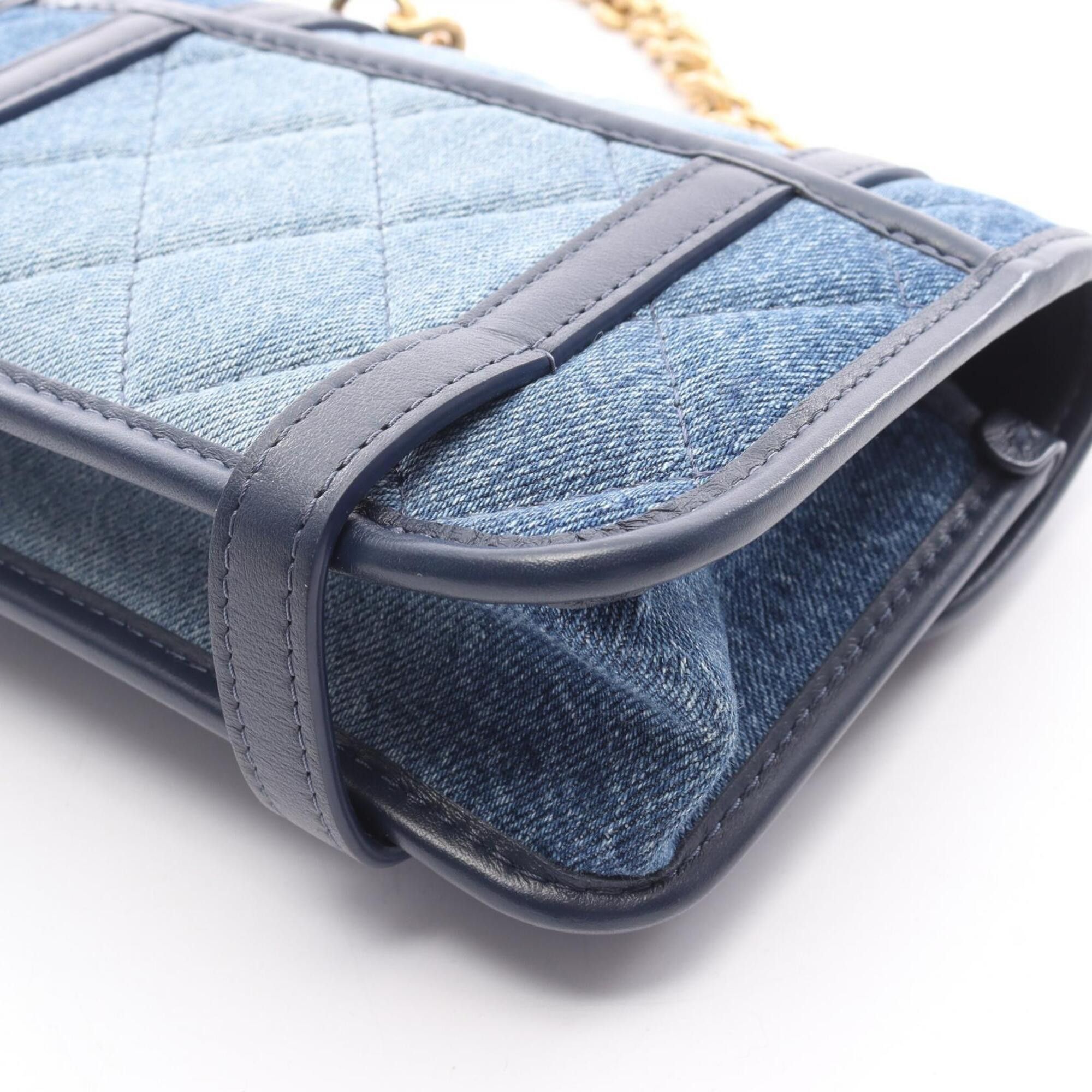 Chanel Chanel Mini Matelassé 2-Way Shoulder Bag/Handbag, Denim Leather, Women's, Navy, AS5132 Size ONE SIZE - 6 Thumbnail