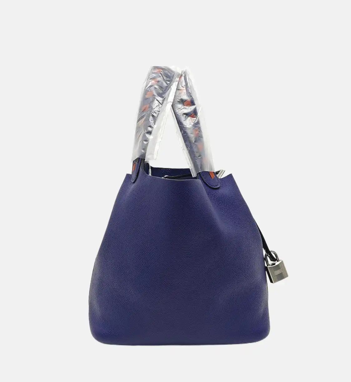 Hermes Hermes Picotin Lock 18 Iris Purple Epsom cowhide leather woven picotin handbag s Size ONE SIZE - 4 Thumbnail