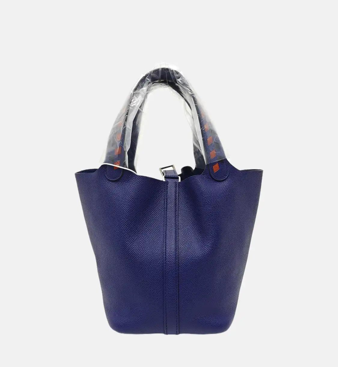 Hermes Hermes Picotin Lock 18 Iris Purple Epsom cowhide leather woven picotin handbag s Size ONE SIZE - 5 Thumbnail