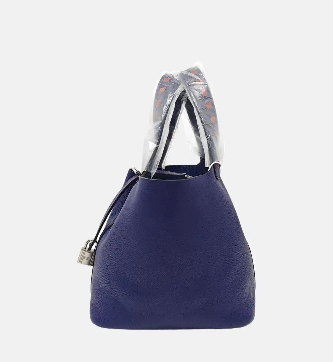 Hermes Hermes Picotin Lock 18 Iris Purple Epsom cowhide leather woven picotin handbag s Size ONE SIZE - 3 Thumbnail