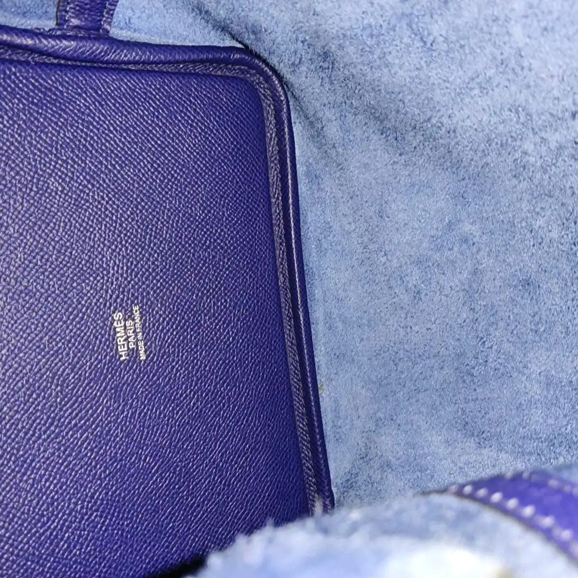 Hermes Hermes Picotin Lock 18 Iris Purple Epsom cowhide leather woven picotin handbag s Size ONE SIZE - 10 Thumbnail