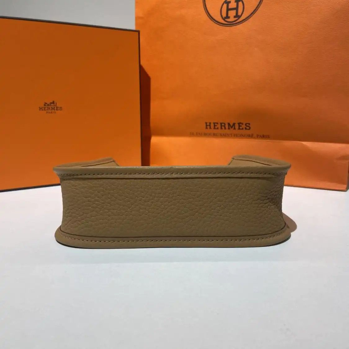 Hermes Hermes Evelyne TPM Gold Brown Clemence cowhide leather Evelyne crossbody bag sil Size ONE SIZE - 5 Thumbnail