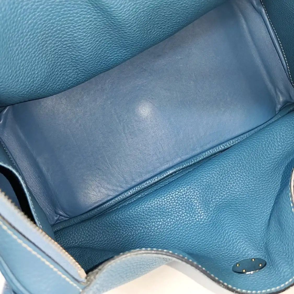 Hermes Hermes Lindy 34 new denim blue Clemence cowhide leather Lindy bag shoulder bag h Size ONE SIZE - 7 Thumbnail