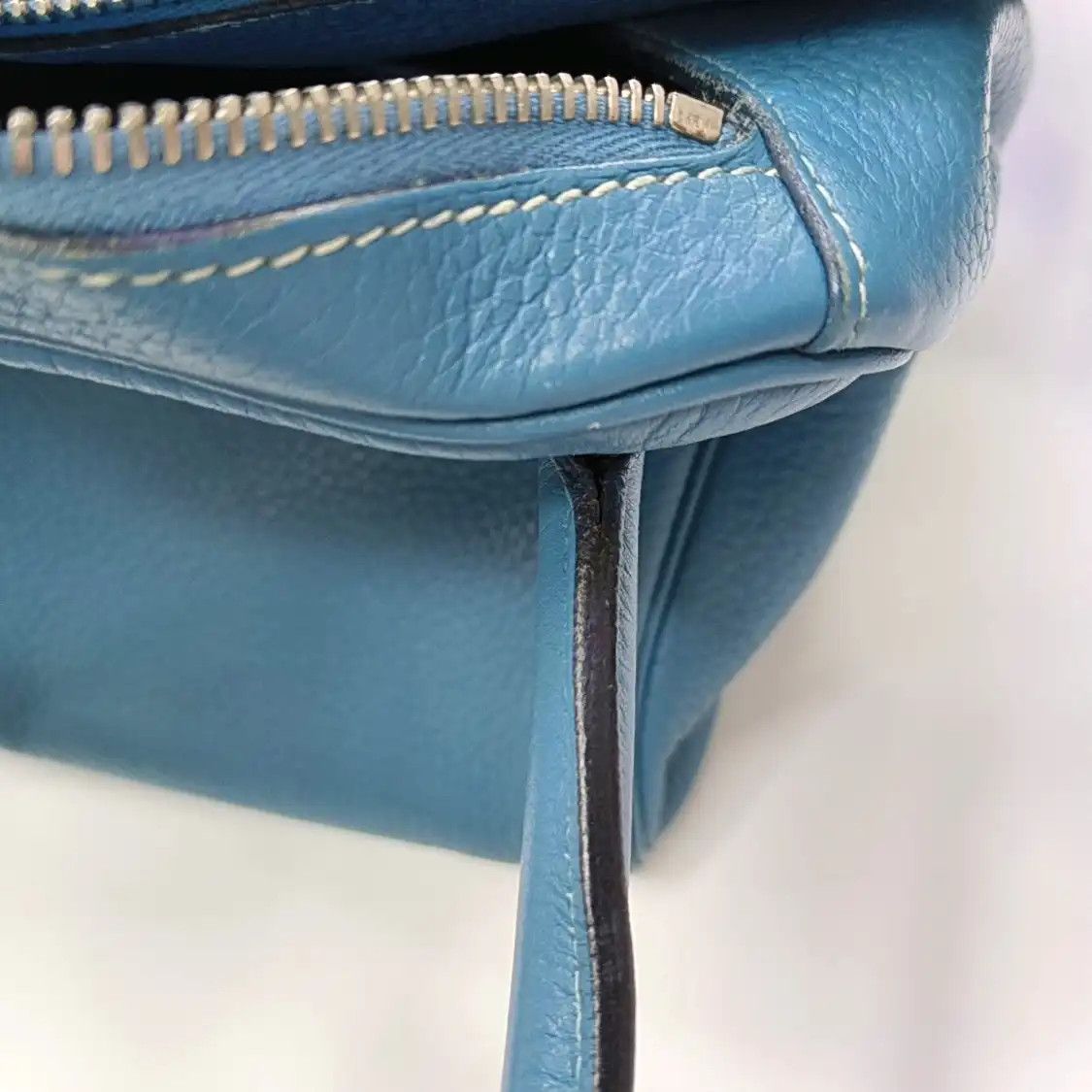 Hermes Hermes Lindy 34 new denim blue Clemence cowhide leather Lindy bag shoulder bag h Size ONE SIZE - 8 Thumbnail