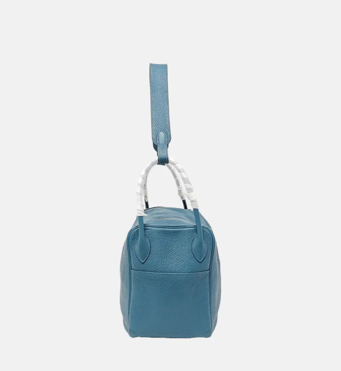 Hermes Hermes Lindy 34 new denim blue Clemence cowhide leather Lindy bag shoulder bag h Size ONE SIZE - 4 Thumbnail