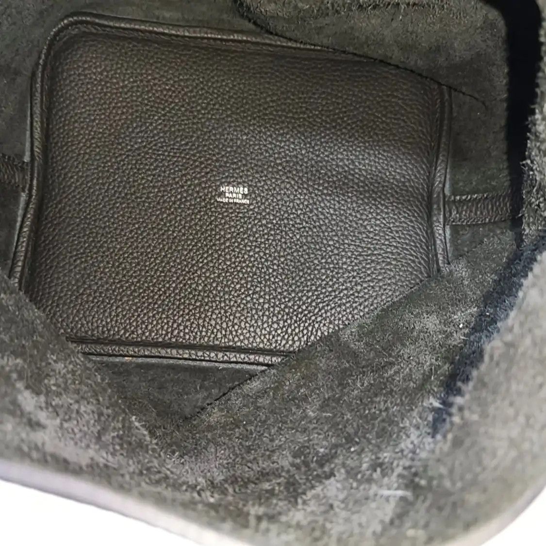 Hermes Hermes Picotin Lock 22 black Clemence cowhide leather picotin handbag silver har Size ONE SIZE - 7 Thumbnail