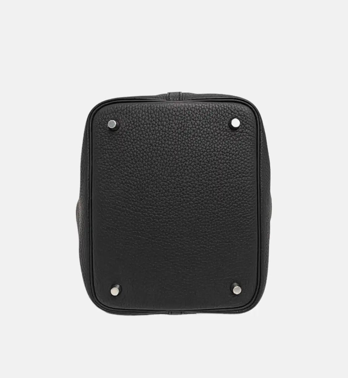 Hermes Hermes Picotin Lock 22 black Clemence cowhide leather picotin handbag silver har Size ONE SIZE - 6 Thumbnail