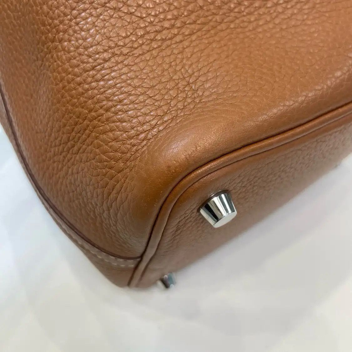 Hermes Hermes Picotin 22 Gold Brown Clemence cowhide leather picotin handbag silver har Size ONE SIZE - 11 Thumbnail