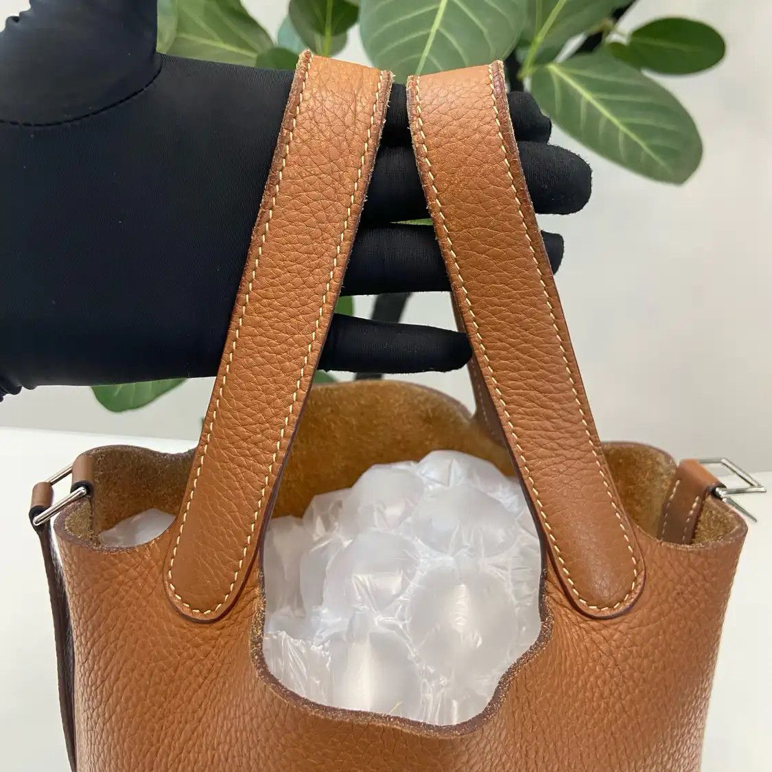 Hermes Hermes Picotin 22 Gold Brown Clemence cowhide leather picotin handbag silver har Size ONE SIZE - 9 Thumbnail