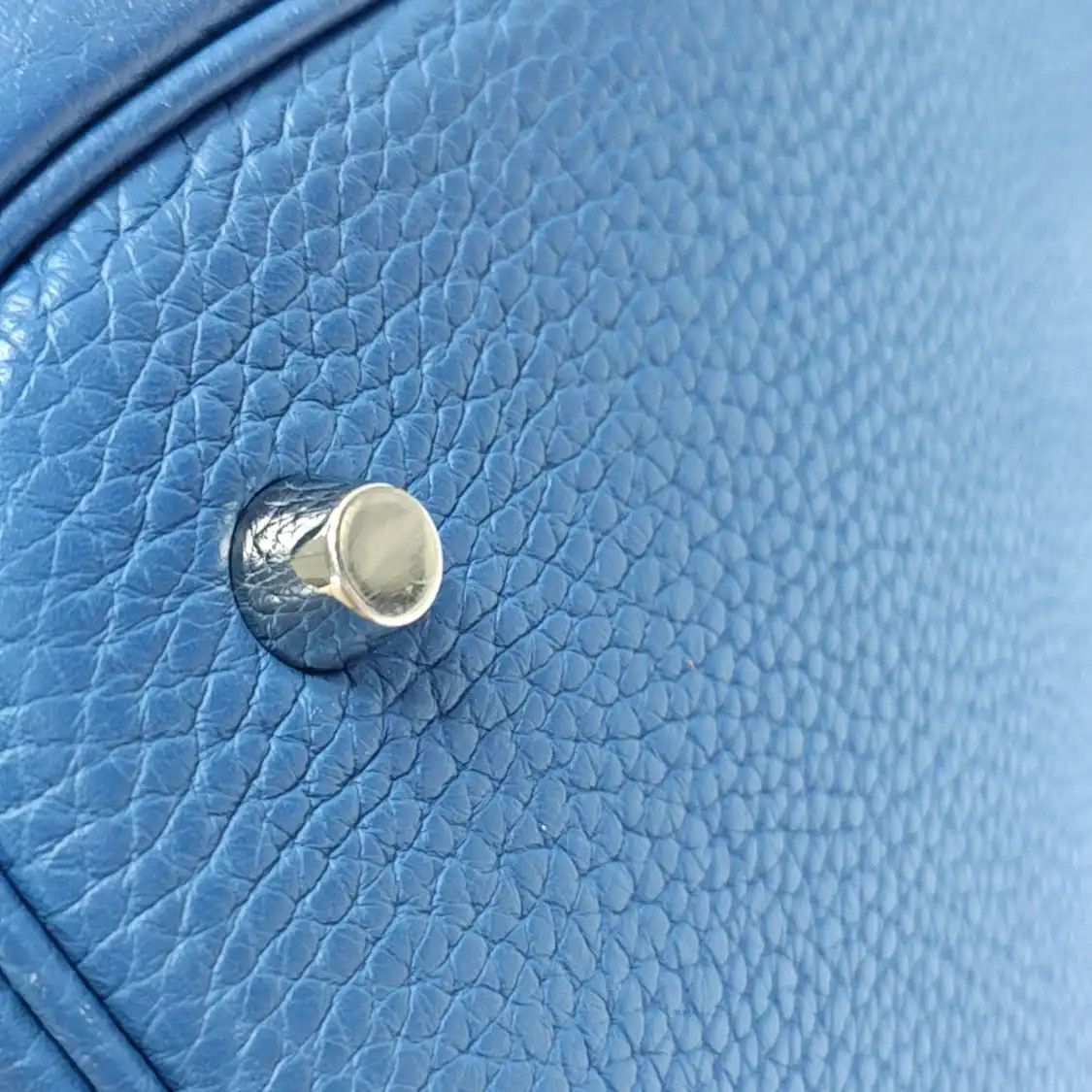 Hermes Hermes Picotin Lock 22 Bleu Agate Clemence cowhide leather picotin handbag silve Size ONE SIZE - 13 Thumbnail