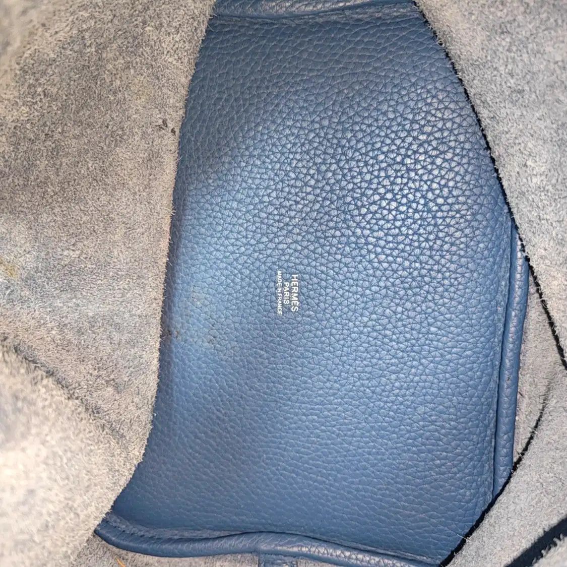 Hermes Hermes Picotin Lock 22 Bleu Agate Clemence cowhide leather picotin handbag silve Size ONE SIZE - 7 Thumbnail