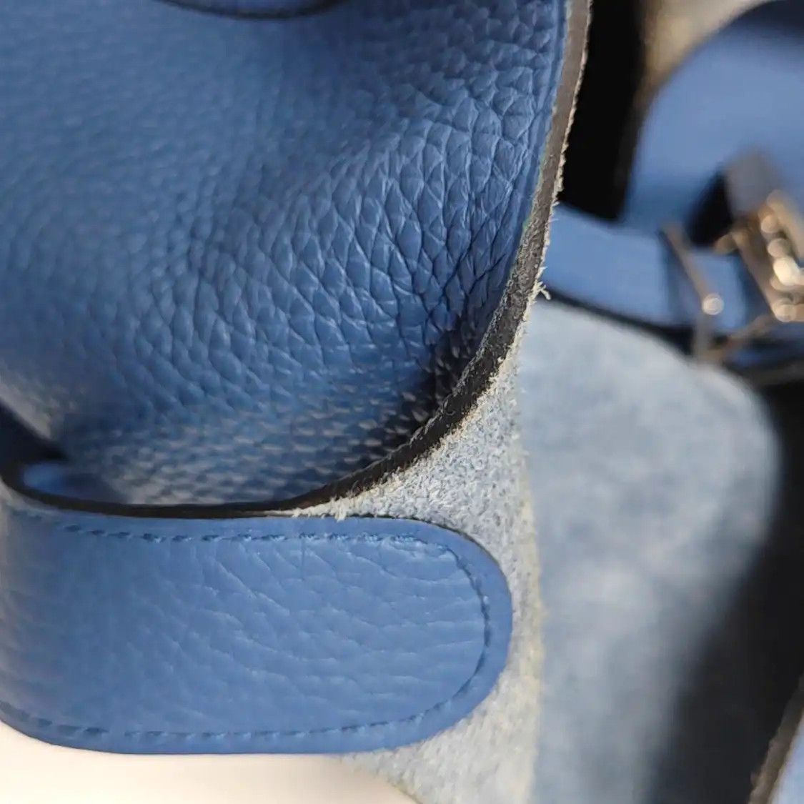 Hermes Hermes Picotin Lock 22 Bleu Agate Clemence cowhide leather picotin handbag silve Size ONE SIZE - 14 Thumbnail