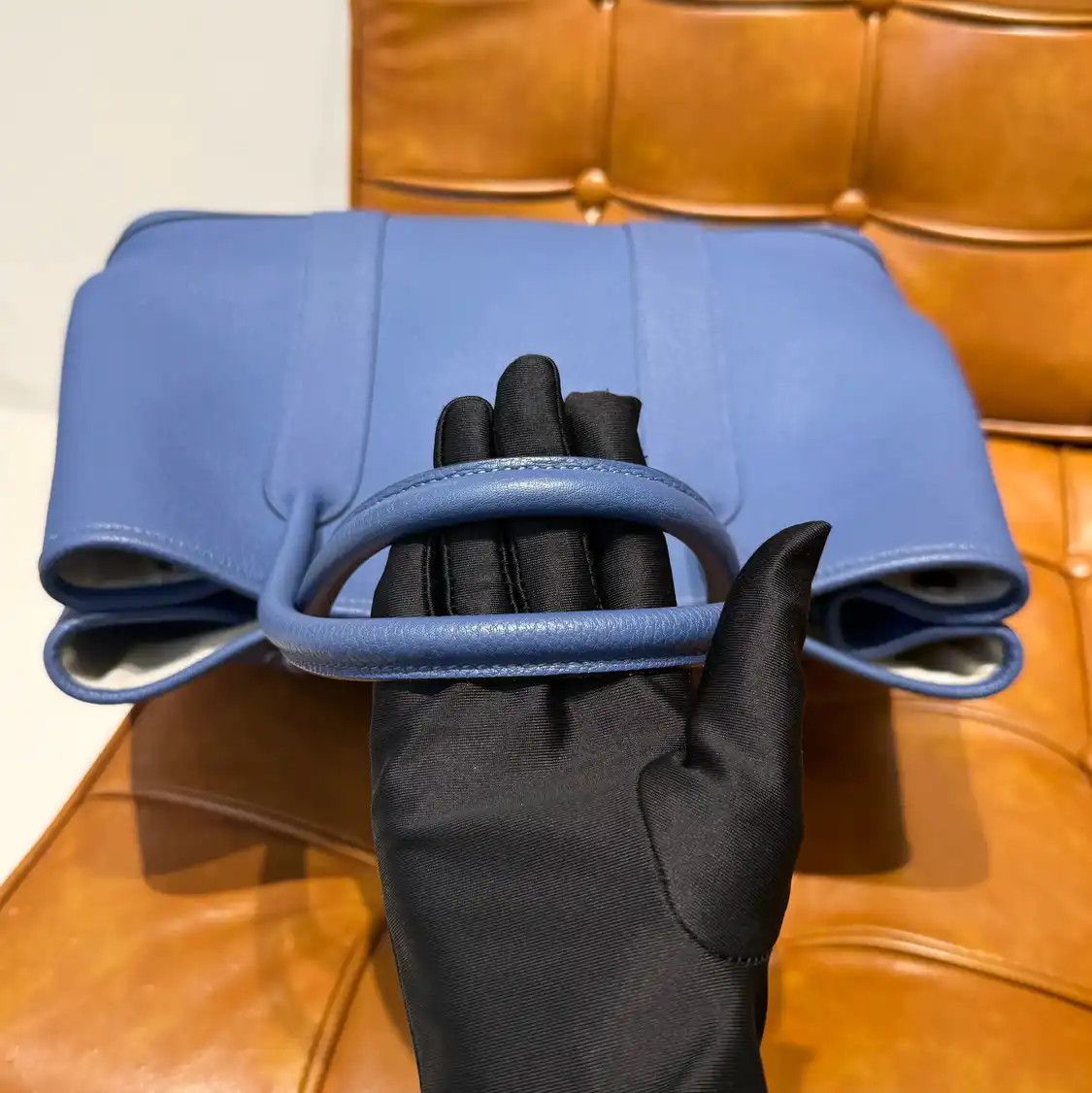 Hermes Hermes Garden Party 36 Bleu Thalassa Negondacowhide leather Garden Party shoulde Size ONE SIZE - 8 Thumbnail