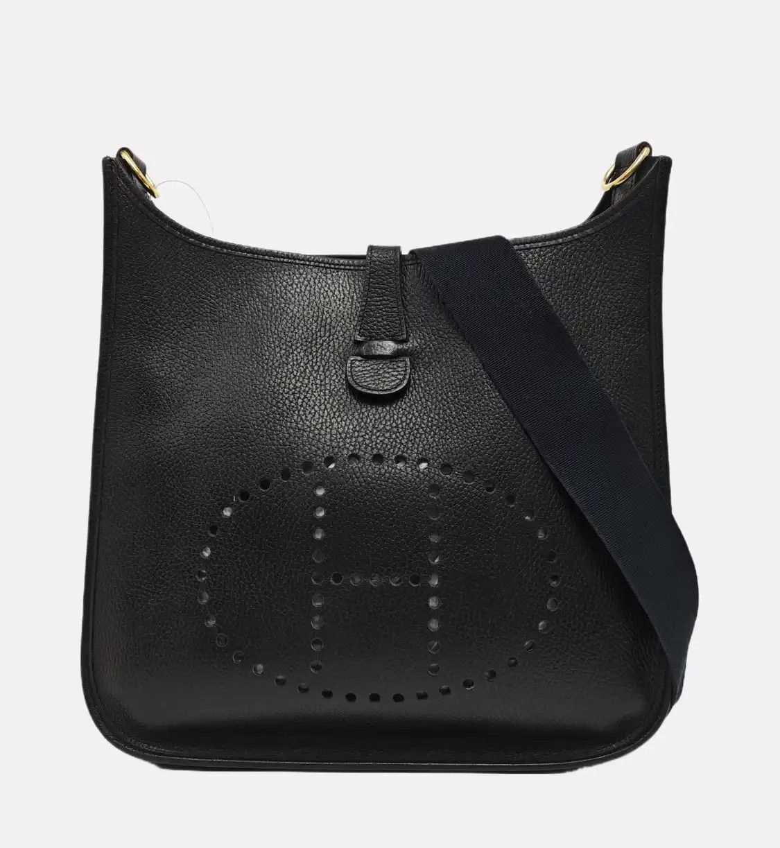 Hermes Hermes Evelyne 31 black Clemence cowhide leather cutout Evelyne shoulder bag cro Size ONE SIZE - 8 Thumbnail