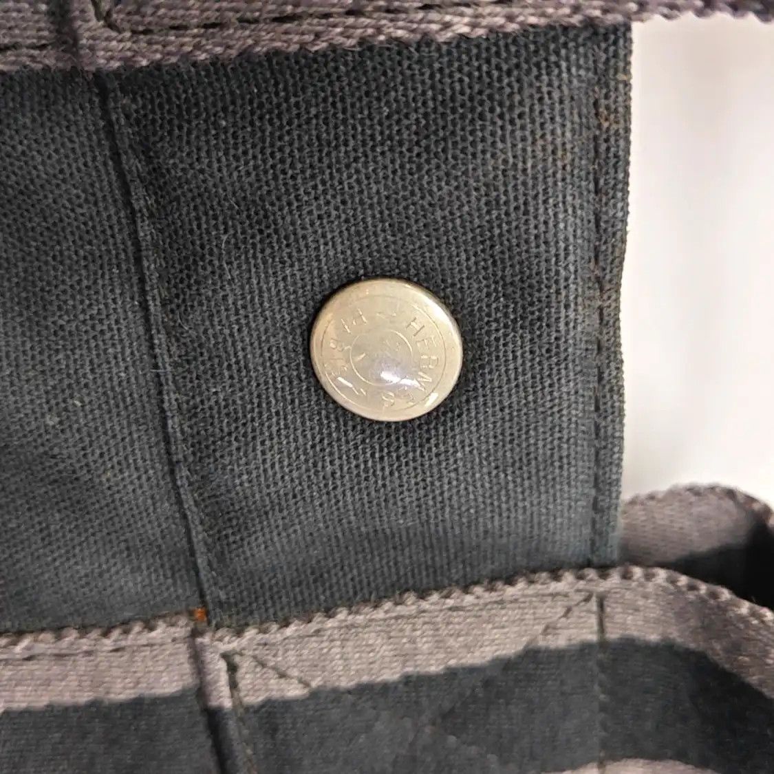 Hermes Hermes Fourre Tout Small black canvas handbag silver hardware Size ONE SIZE - 10 Thumbnail