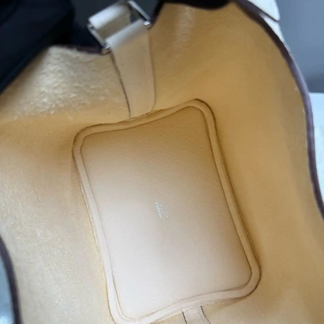 Hermes Hermes Picotin 18 white Clemence cowhide leather picotin shoulder bag silver har Size ONE SIZE - 6 Thumbnail