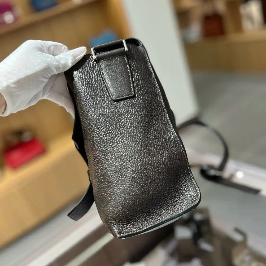 Hermes Hermes Aifred 35 stone Graphite Clemence cowhide leather handbag silver hardware Size ONE SIZE - 3 Thumbnail