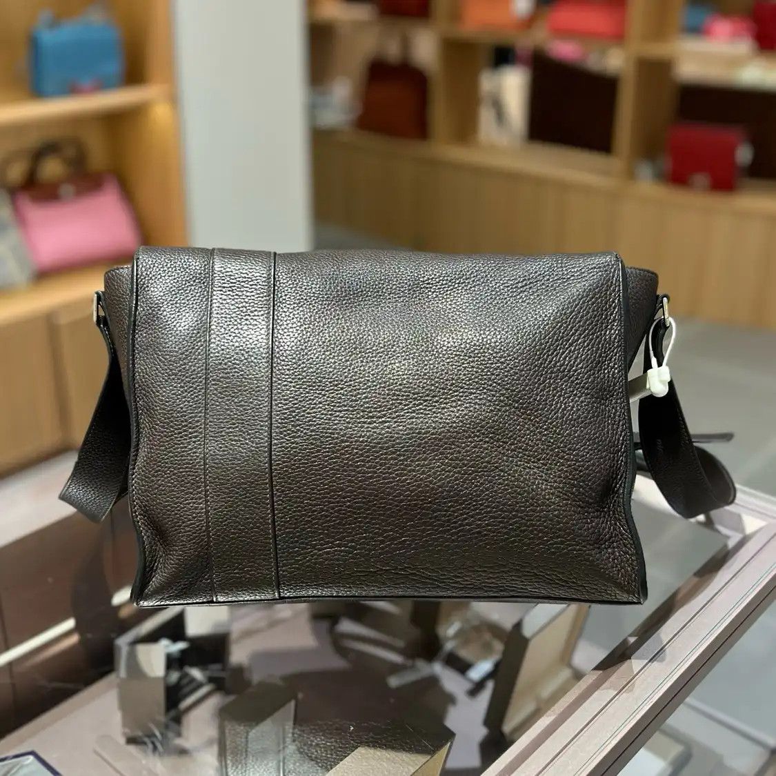 Hermes Hermes Aifred 35 stone Graphite Clemence cowhide leather handbag silver hardware Size ONE SIZE - 2 Thumbnail