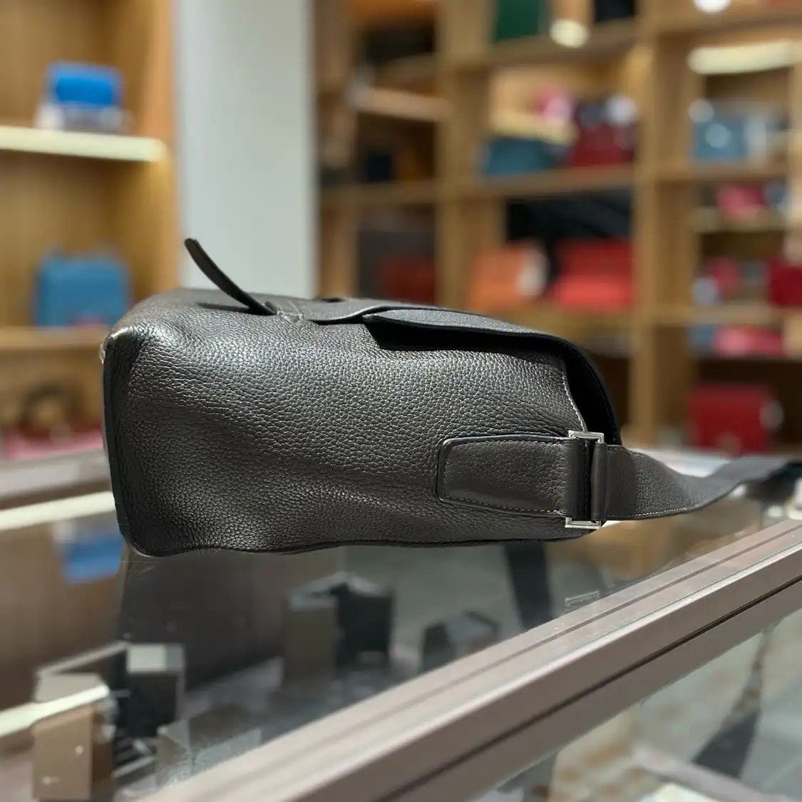 Hermes Hermes Aifred 35 stone Graphite Clemence cowhide leather handbag silver hardware Size ONE SIZE - 10 Thumbnail