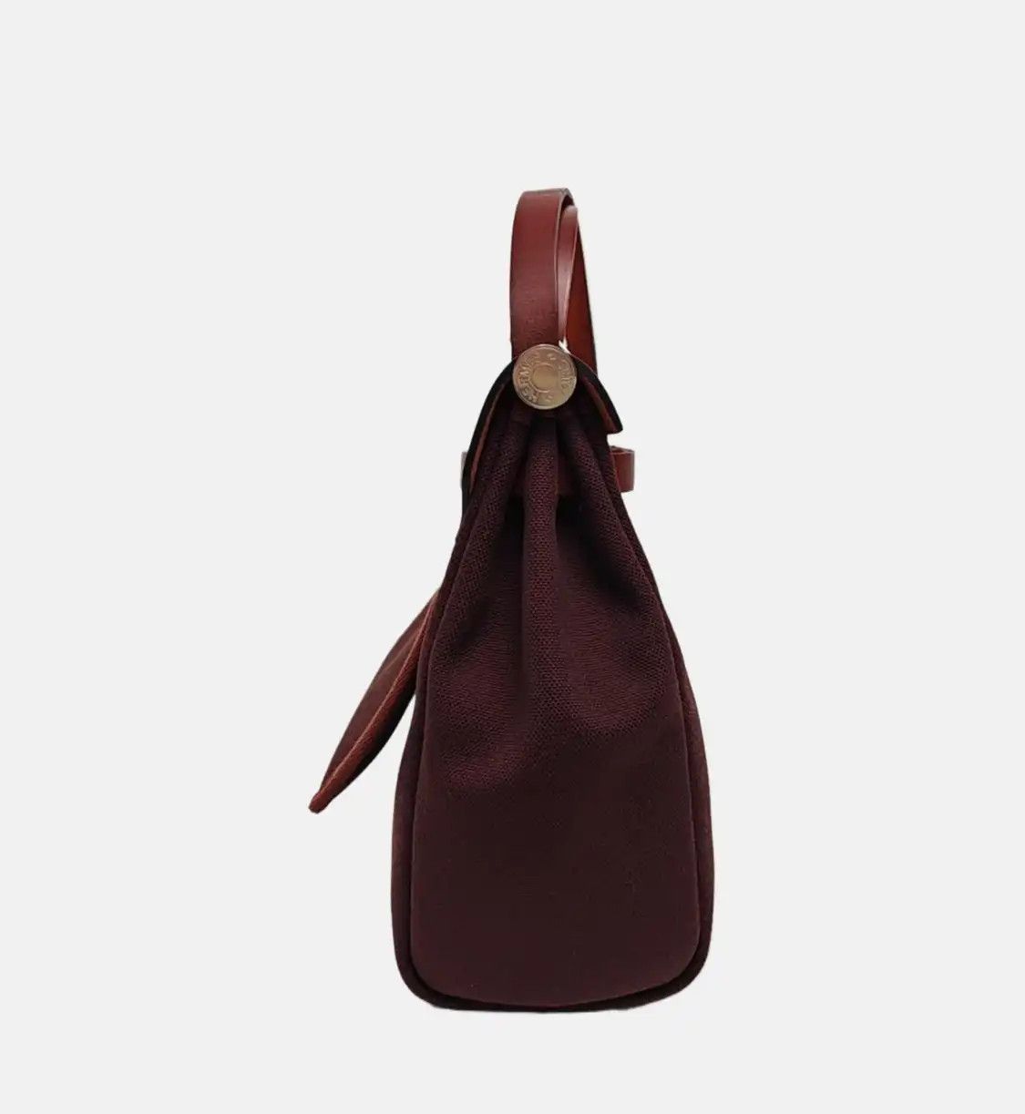 Hermes Hermes Herbag 31 Hermes red canvas shoulder bag handbag silver hardware Y sub-po Size ONE SIZE - 4 Thumbnail