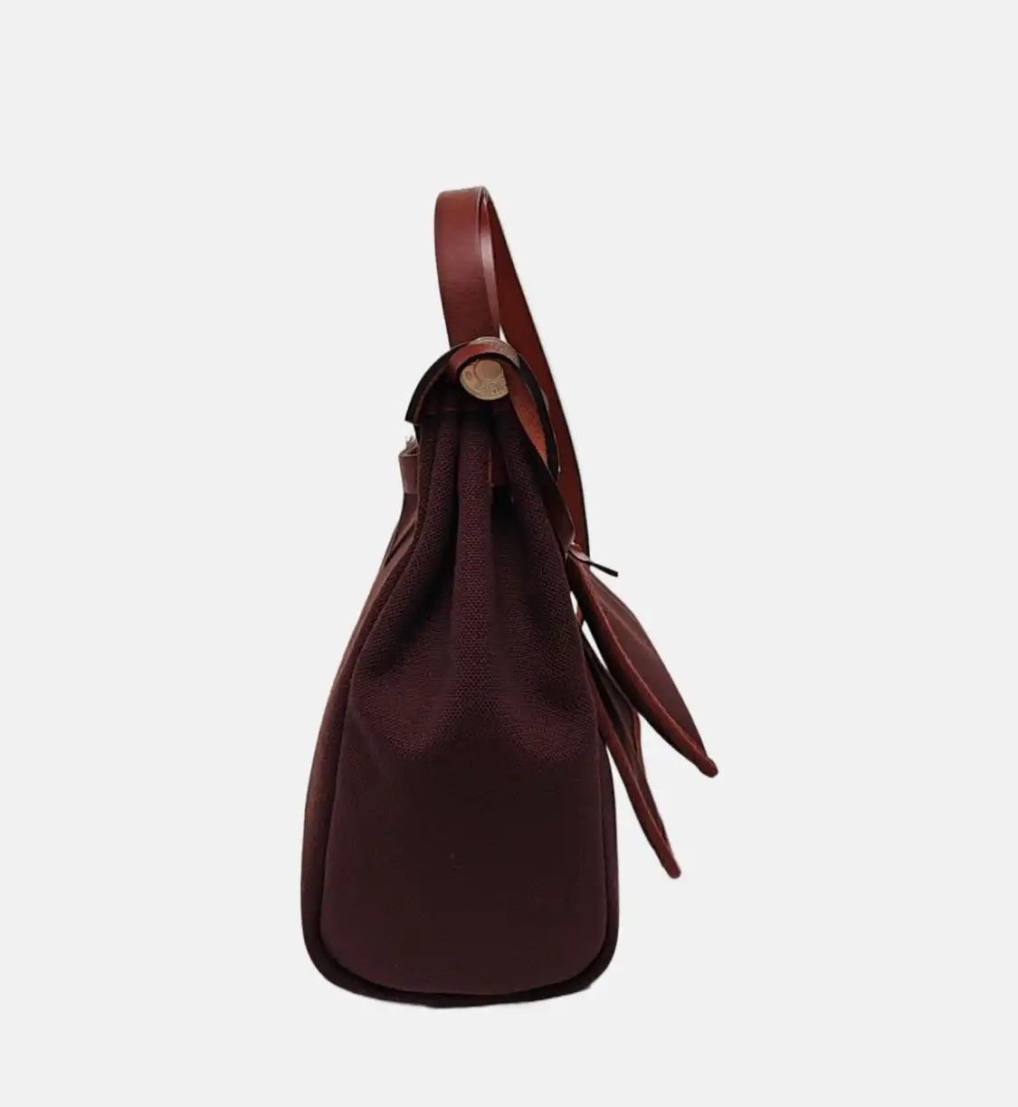 Hermes Hermes Herbag 31 Hermes red canvas shoulder bag handbag silver hardware Y sub-po Size ONE SIZE - 3 Thumbnail